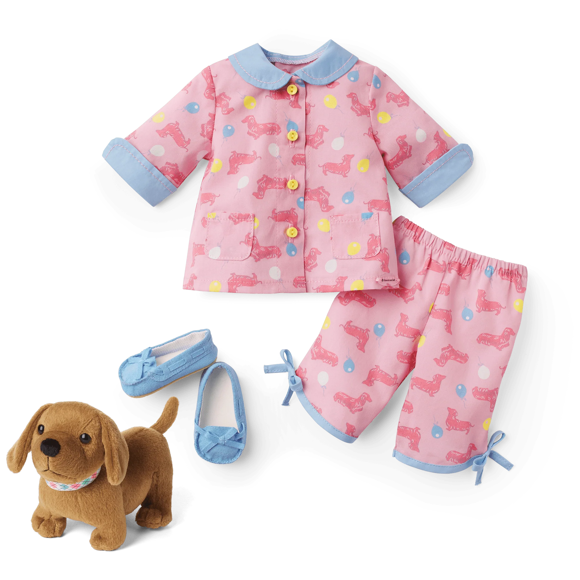 Maryellen’s™ Dachshund Pajamas & Dog (Historical Characters)