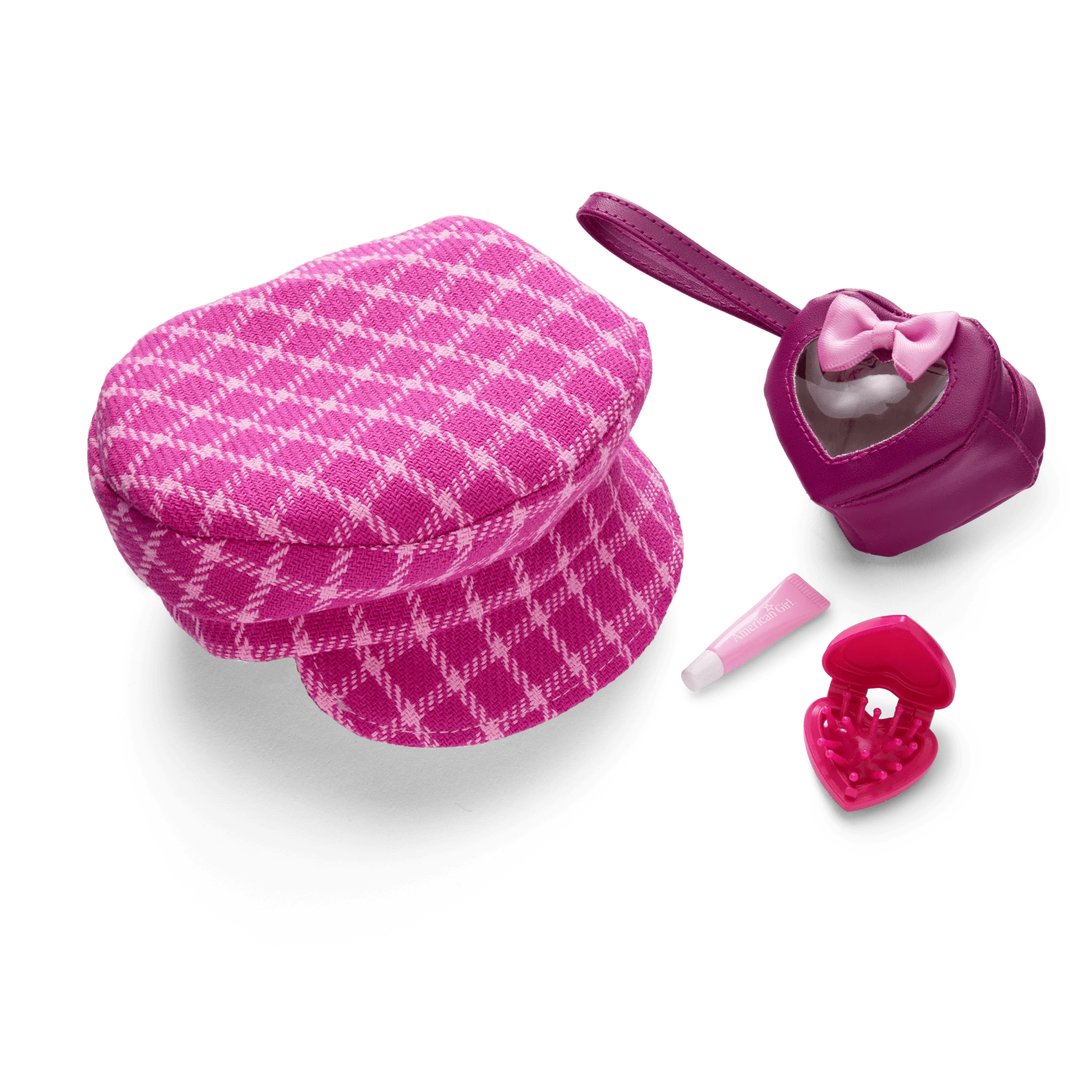 Pink & Preppy Outfit & We Heart Fashion Accessories for 18-inch Dolls