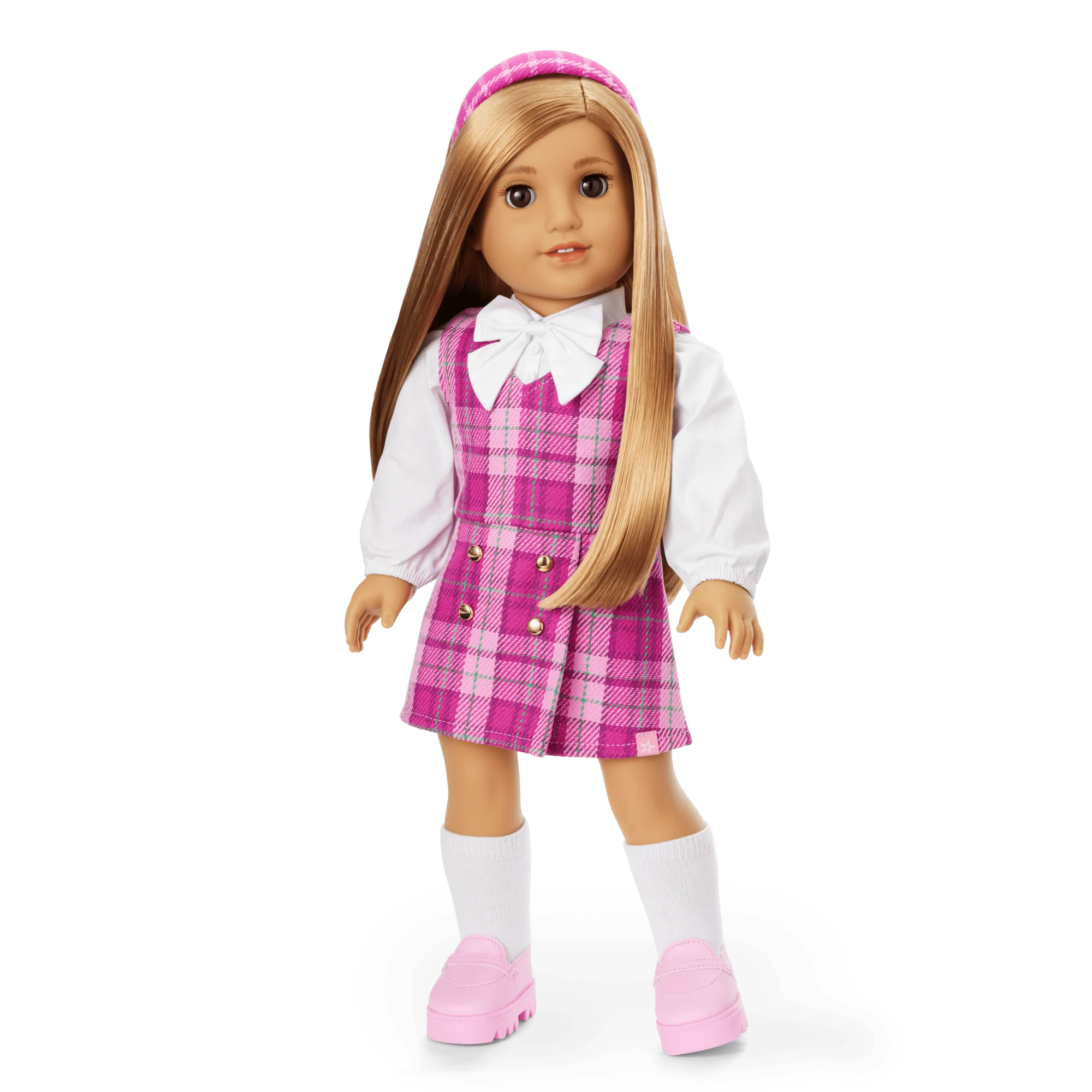 Pink & Preppy Outfit & We Heart Fashion Accessories for 18-inch Dolls