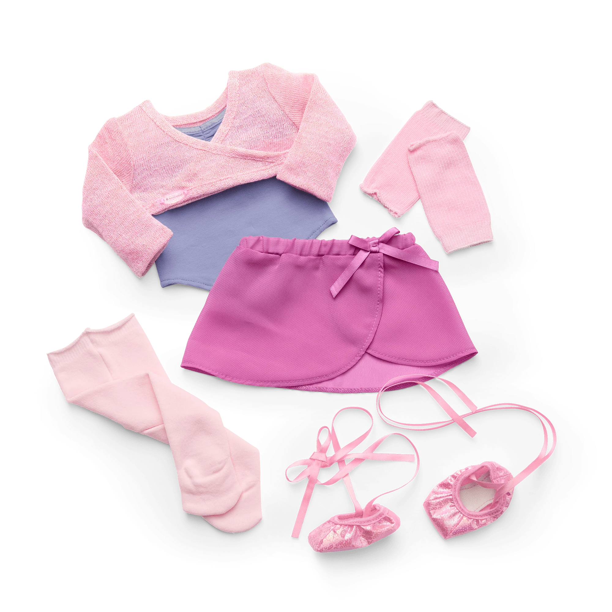 Plié Away Ballet Practice Outfit for 18-inch Dolls