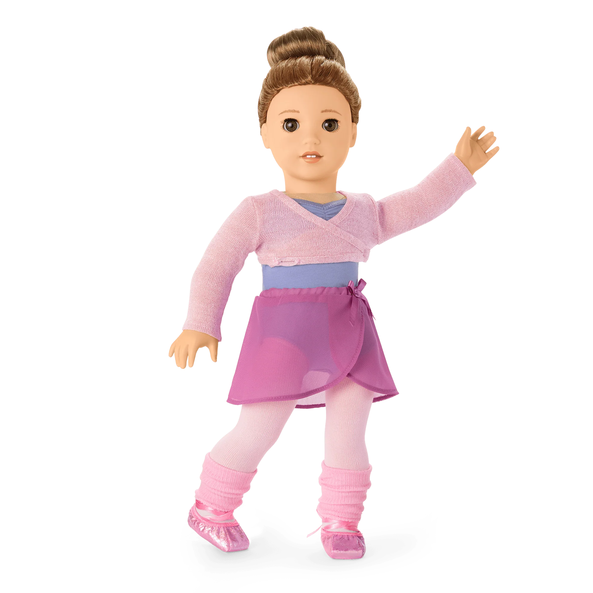 Plié Away Ballet Practice Outfit for 18-inch Dolls