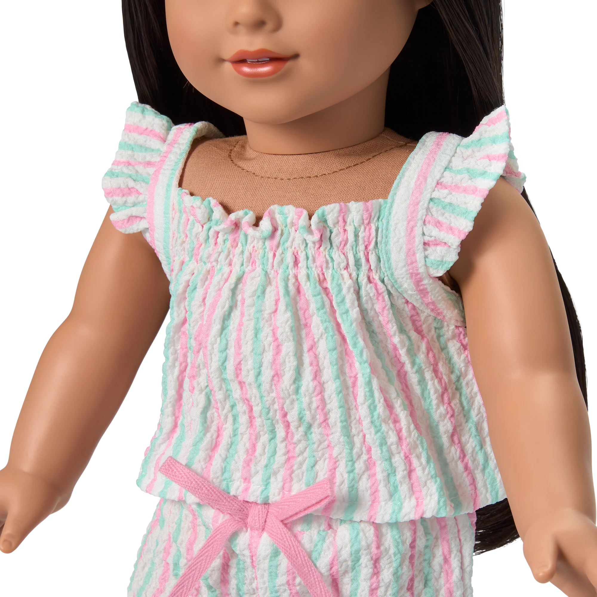 Raquel’s™ Coastal Stripes Pajamas for Girls & 18-inch Dolls