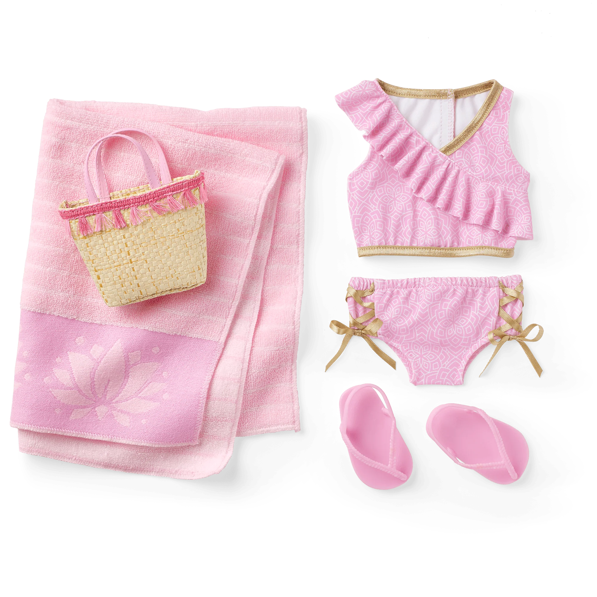 Rosy Resort Swimsuit for 18-inch Dolls 1 Rosy Resort Swimsuit for 18-inch Dolls