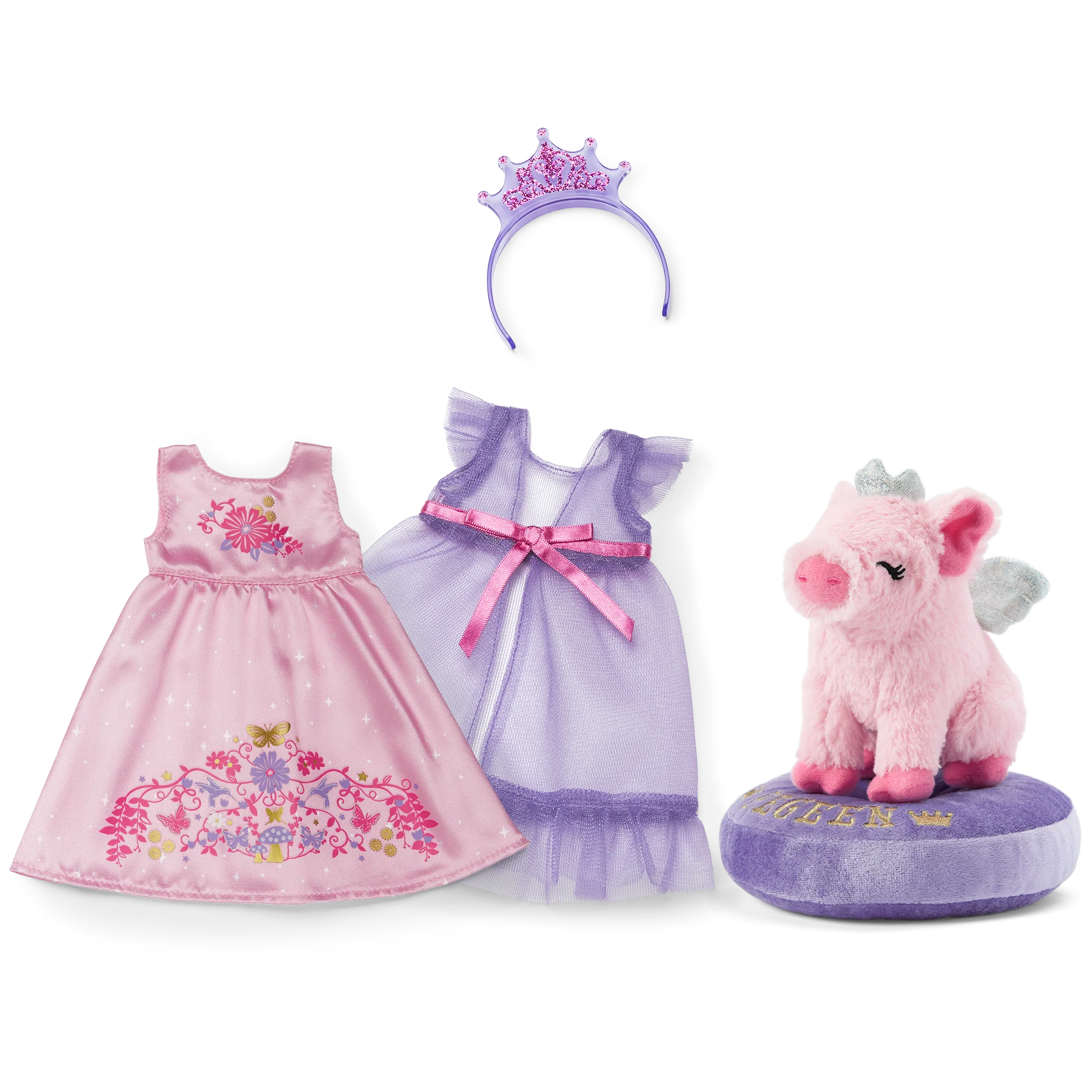 Royal Ruffles Nightie & Pegeen™ Bundle (WellieWishers™)