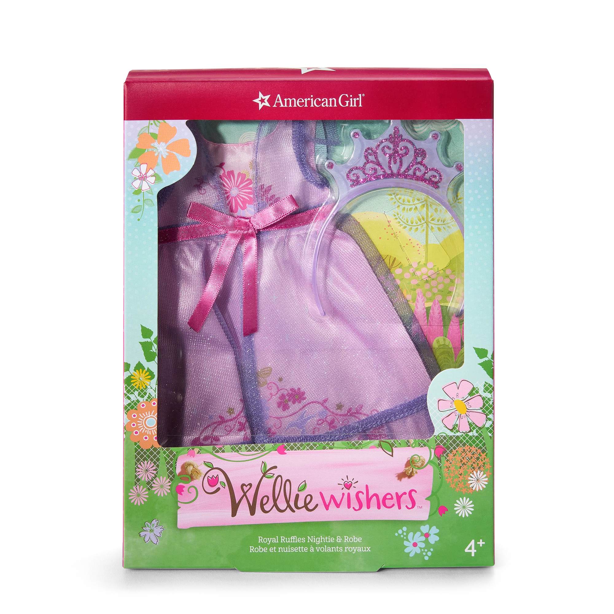 Royal Ruffles Nightie & Robe for WellieWishers™ Dolls