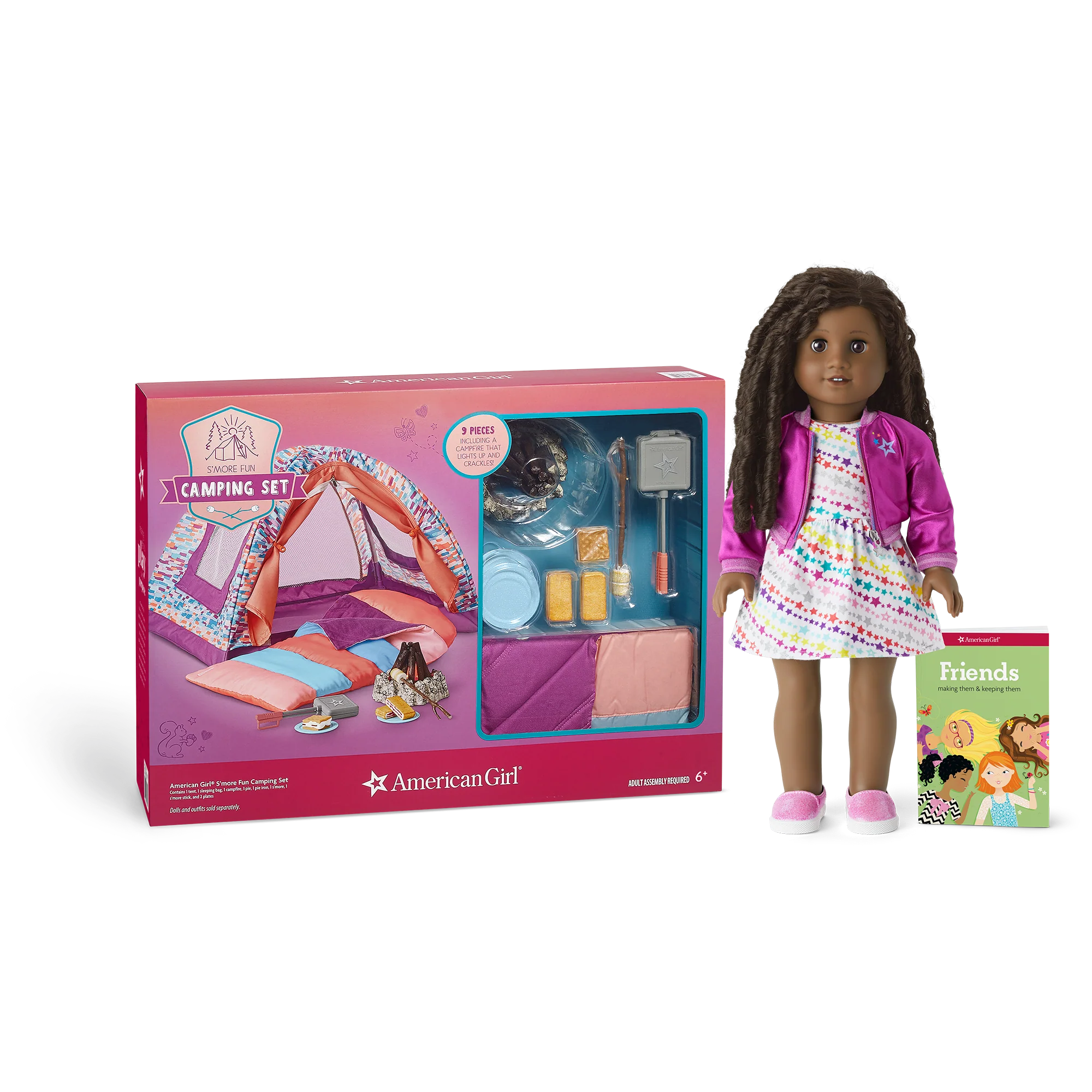 Truly Me™ 18-inch Doll #67 & S’more Fun Camping Set