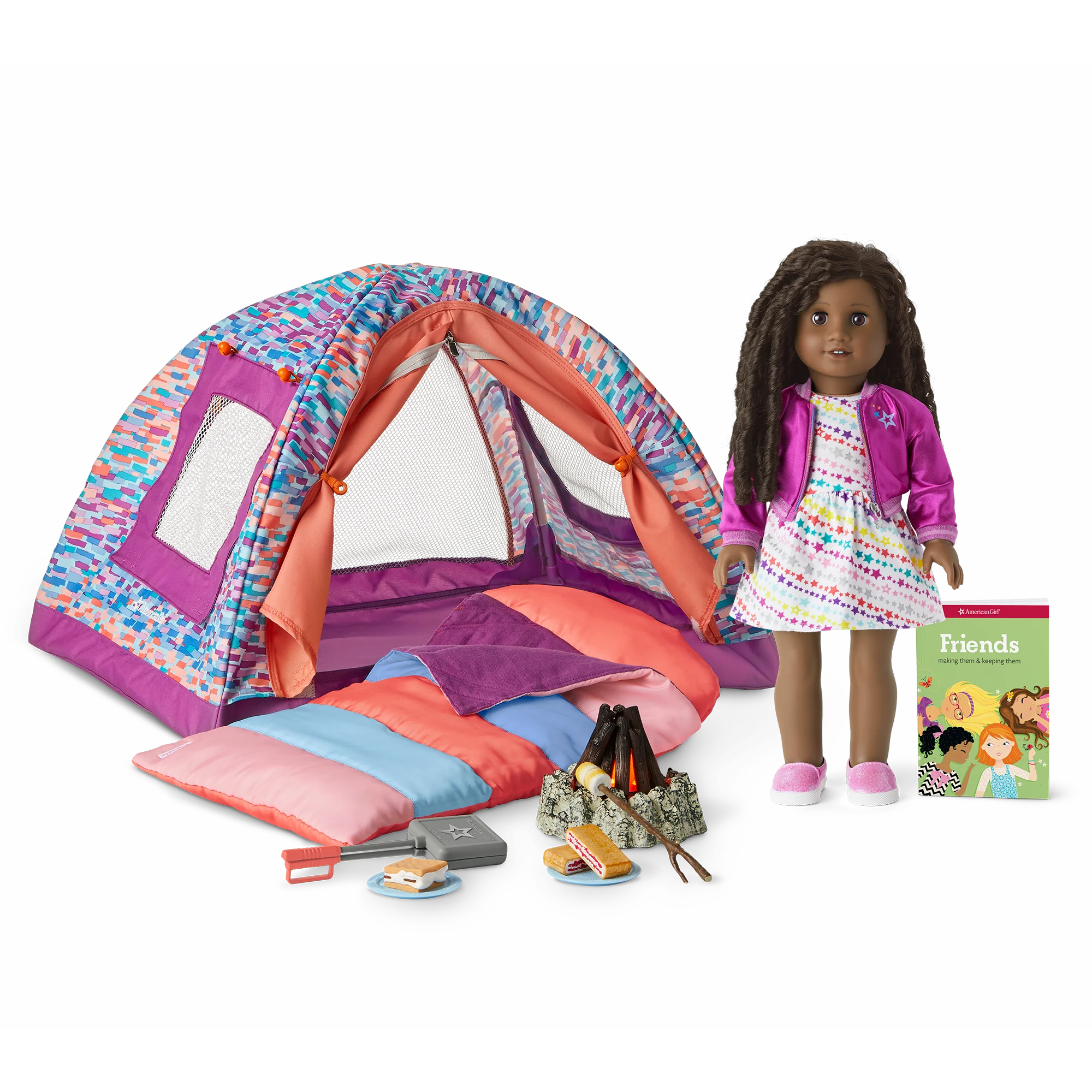 Truly Me™ 18-inch Doll #67 & S’more Fun Camping Set