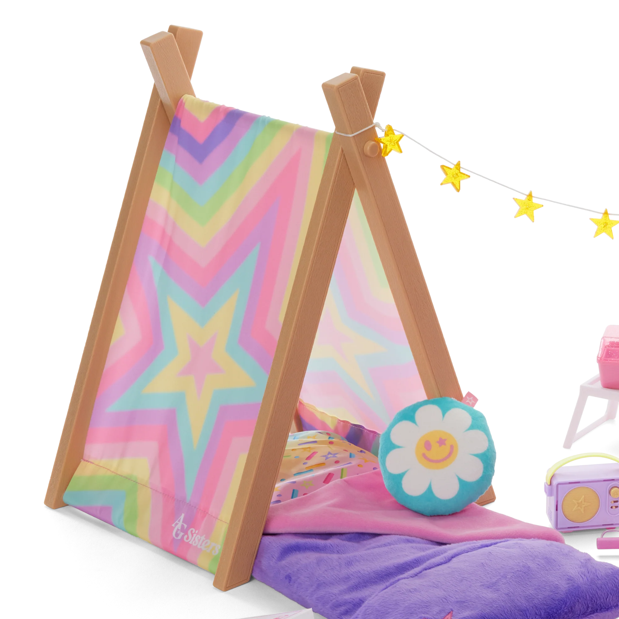 AG Sisters™ Glamping Girls Sleepover Set 4 AG Sisters™ Glamping Girls Sleepover Set