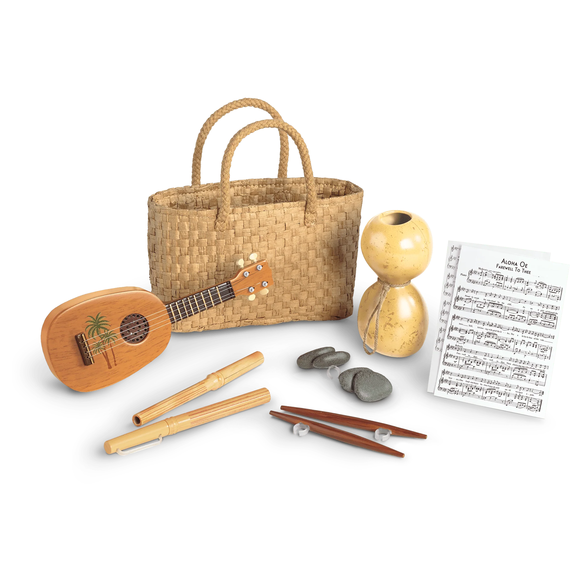 Nanea's Hula Implements for 18-inch Dolls (Historical Characters)