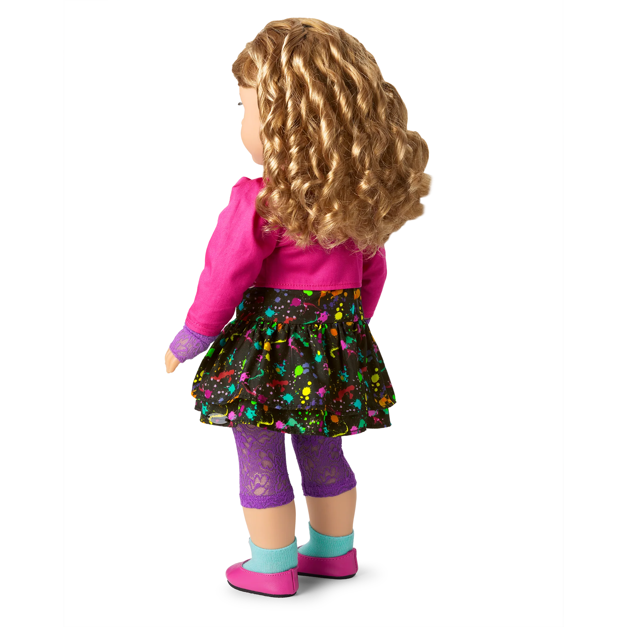 Courtney's™ Splatter Print Dress for 18-inch Dolls (Historical Characters)
