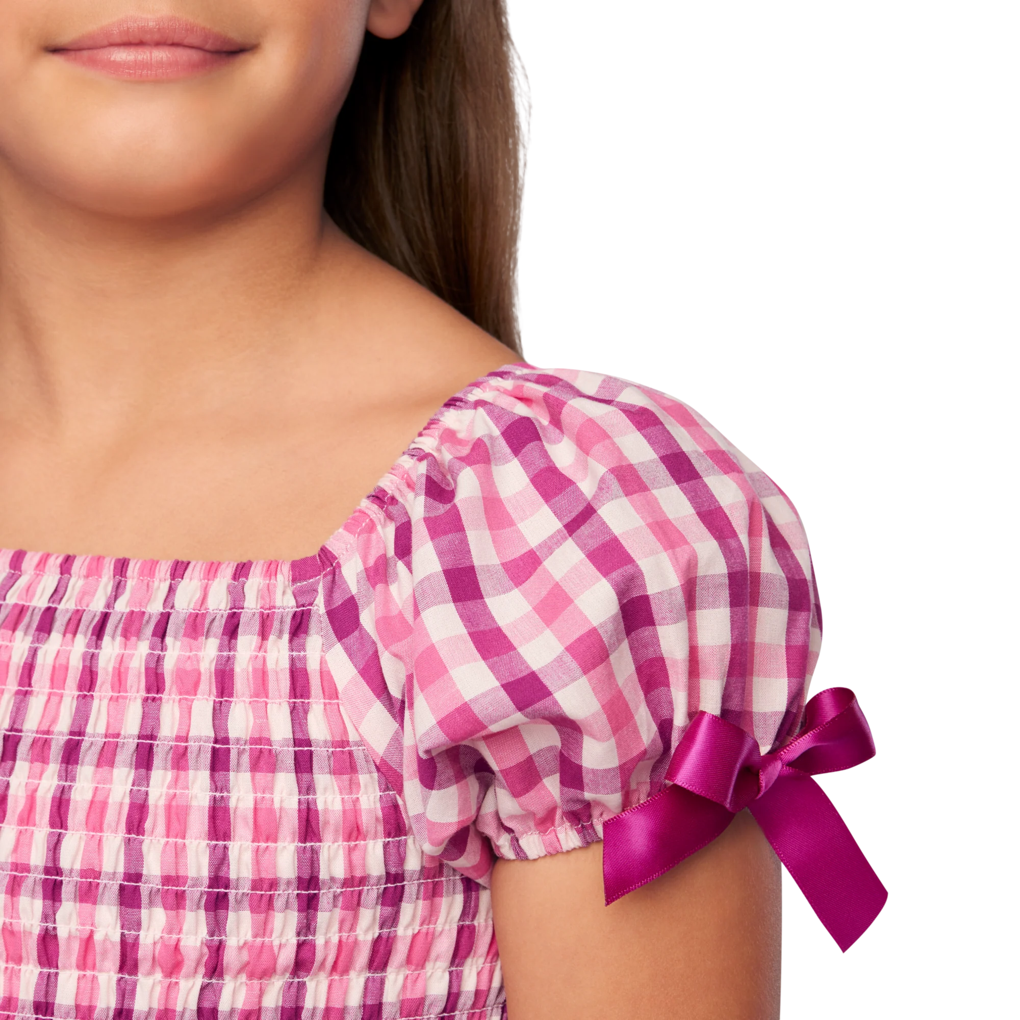 Raquel’s™ Gingham Ruffle Outfit for Girls & 18-inch Dolls + Raquel Doll (Girl of the Year™ 2026)