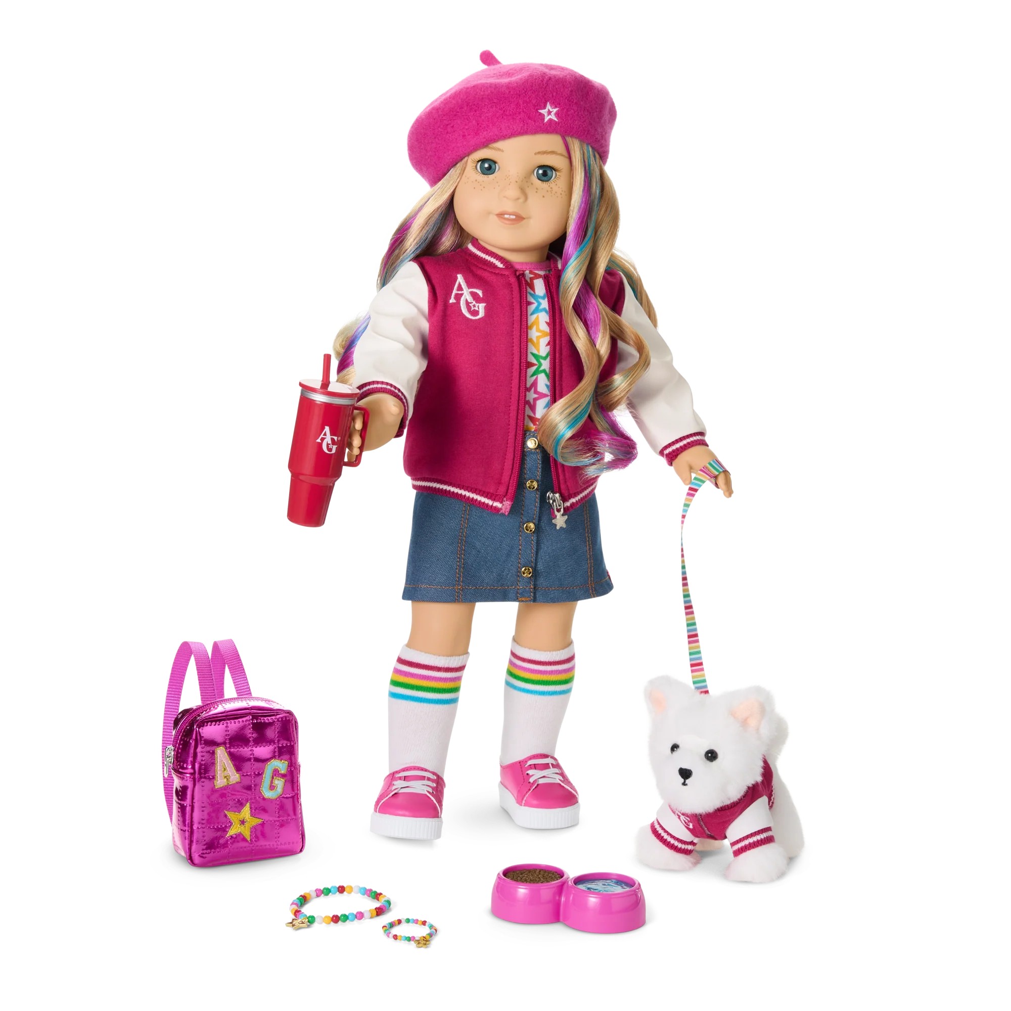 Truly Me™ 18-inch Doll #110, Puppy, Mini Backpack & Accessories AG™ Star Squad Bundle 1 Truly Me™ 18-inch Doll #110, Puppy, Mini Backpack & Accessories AG™ Star Squad Bundle