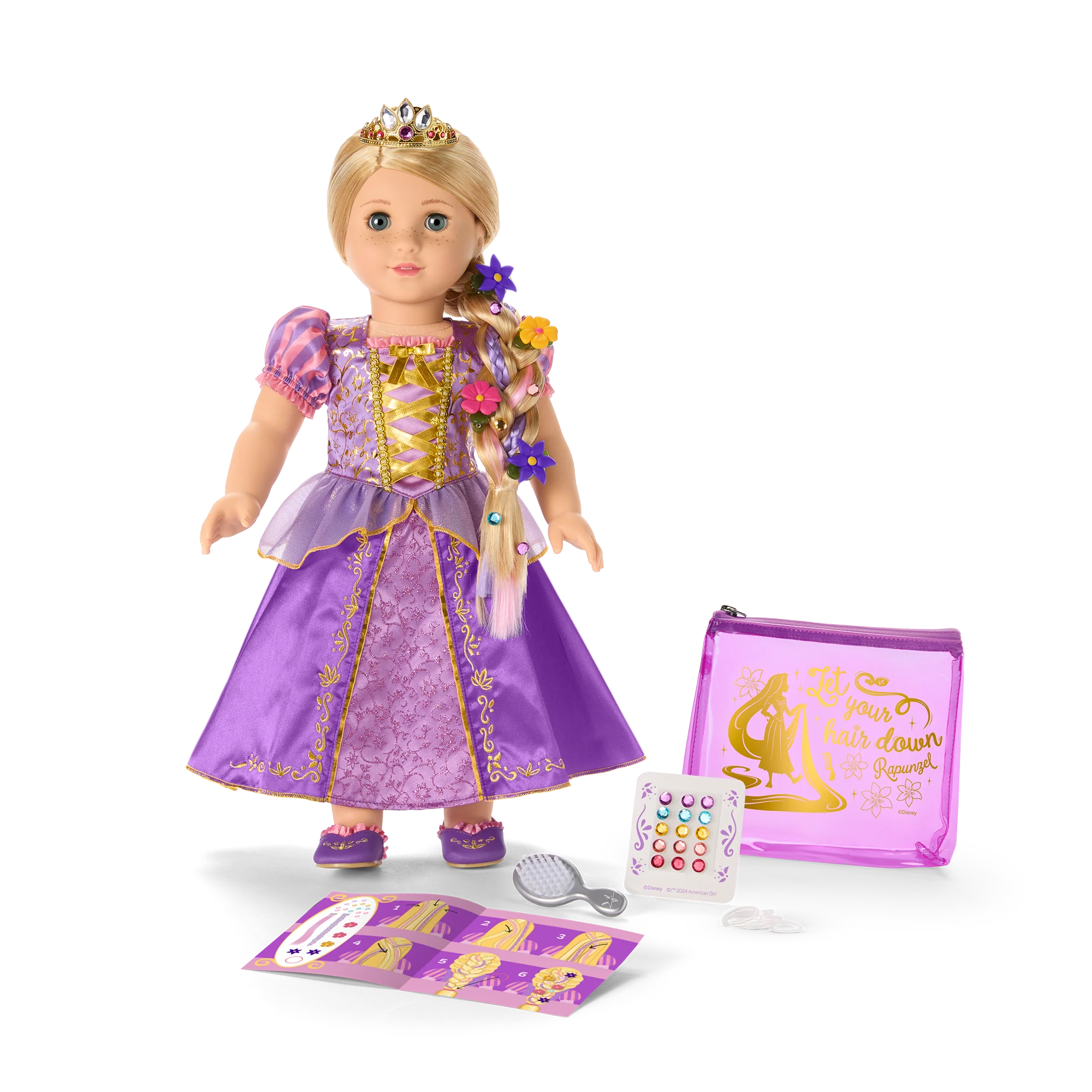 American Girl® Disney Princess Rapunzel Hair Accessories for 18-inch Dolls
