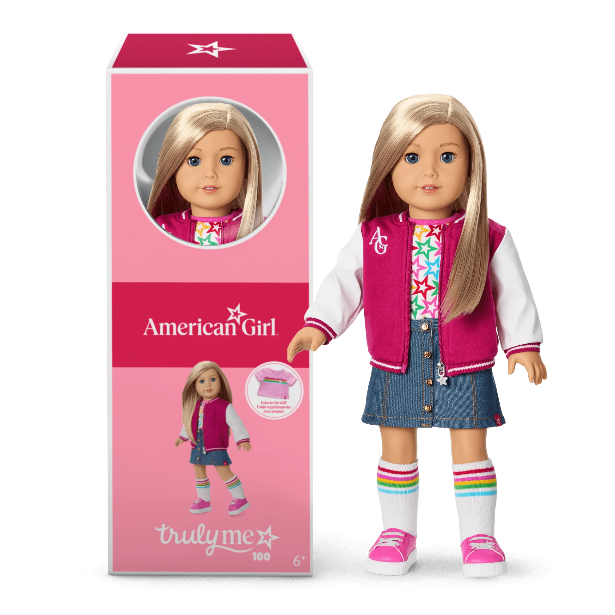 Truly Me™ 18-inch Doll #100, Puppy, Mini Backpack & Accessories AG™ Star Squad Bundle
