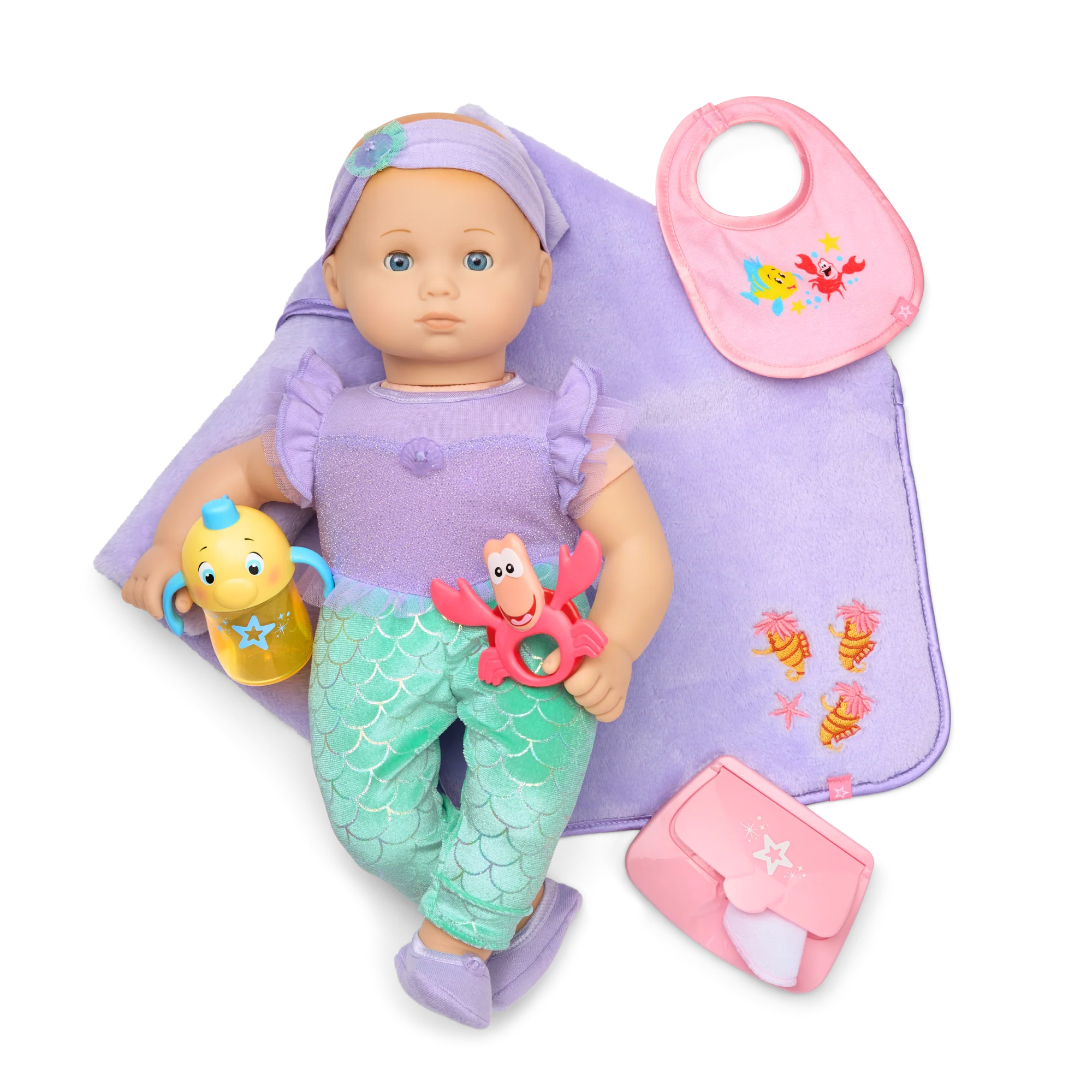 Disney Princess Ariel Cuddle & Care Set with Bitty Baby® Doll by American Girl® 2 Disney Princess Ariel Cuddle & Care Set with Bitty Baby® Doll by American Girl®