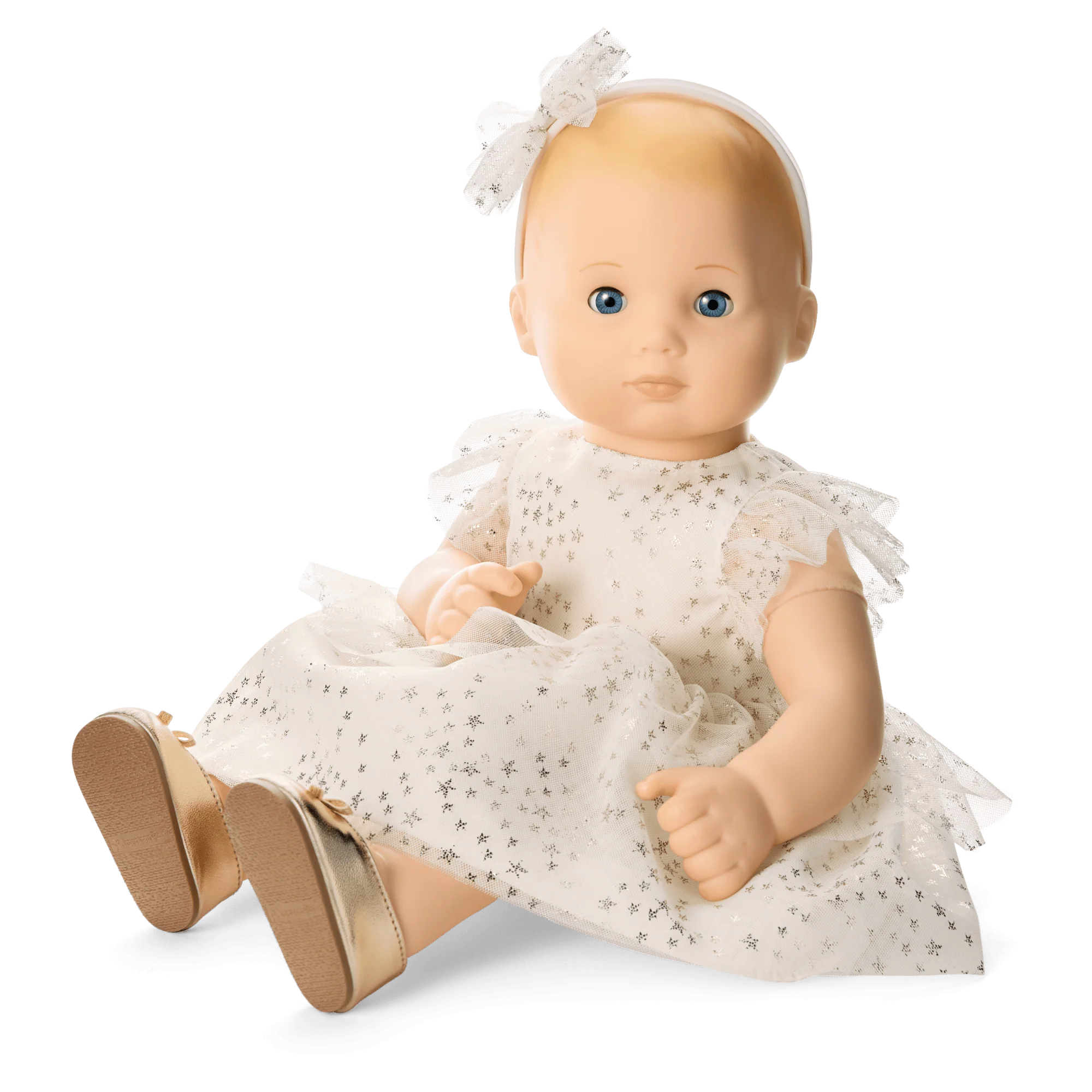 American Girl® x Janie and Jack Sparkly Cream Celebration Dress for Bitty Baby® Dolls