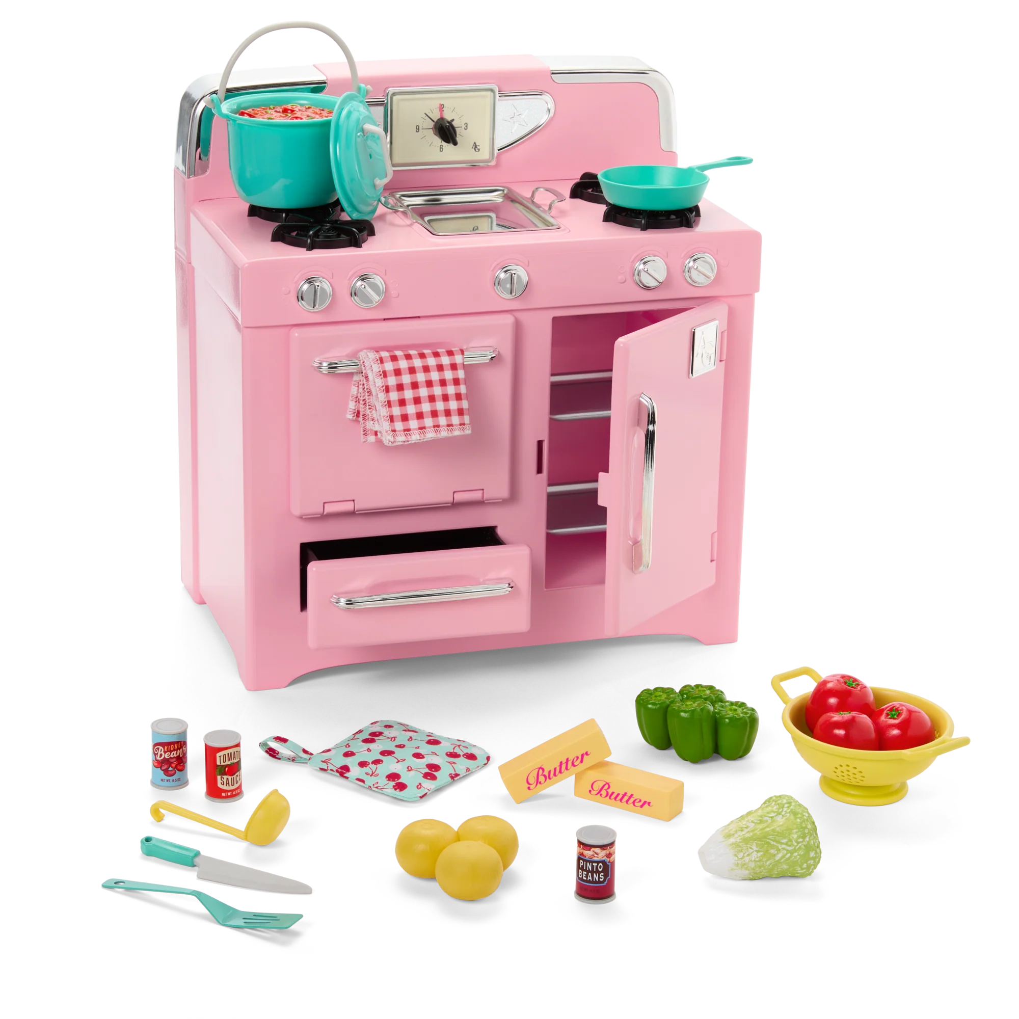 Maryellen’s™ Vintage Stove & Accessories for 18-inch Dolls (Historical Characters) 1 Maryellen’s™ Vintage Stove & Accessories for 18-inch Dolls (Historical Characters)