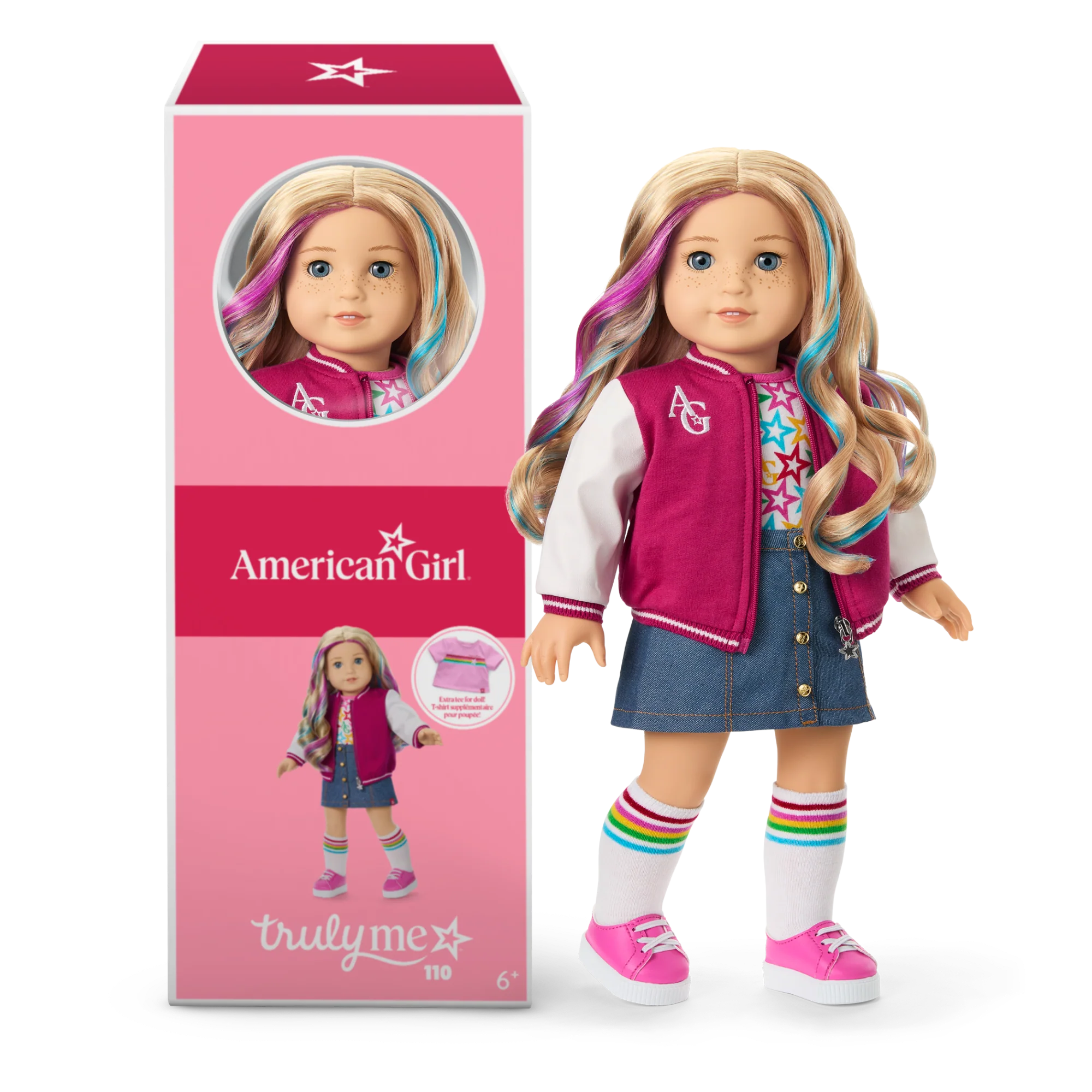 Truly Me™ 18-inch Doll #110, Puppy, Mini Backpack & Accessories AG™ Star Squad Bundle