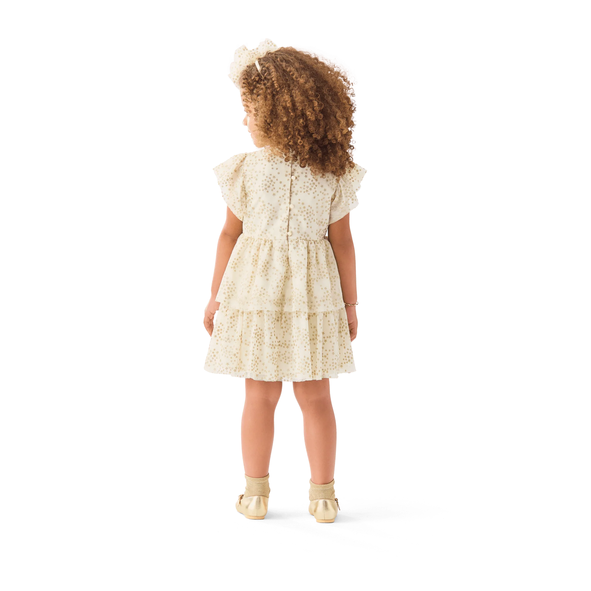 American Girl® x Janie and Jack Sparkly Cream Celebration Dress for Little Girls & Bitty Baby® Dolls