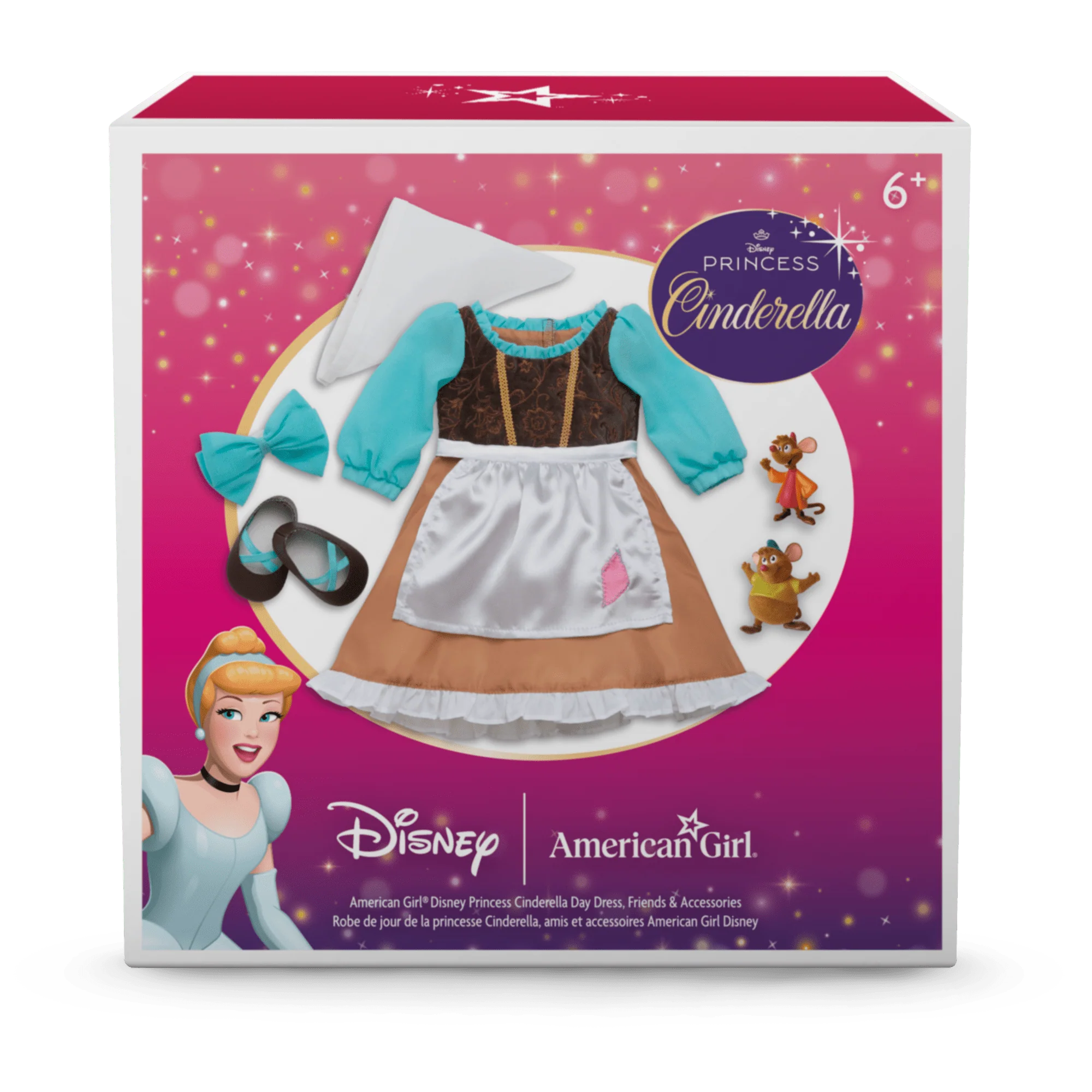 American Girl® Disney Princess Cinderella Day Dress, Friends & Accessories for 18-inch Dolls