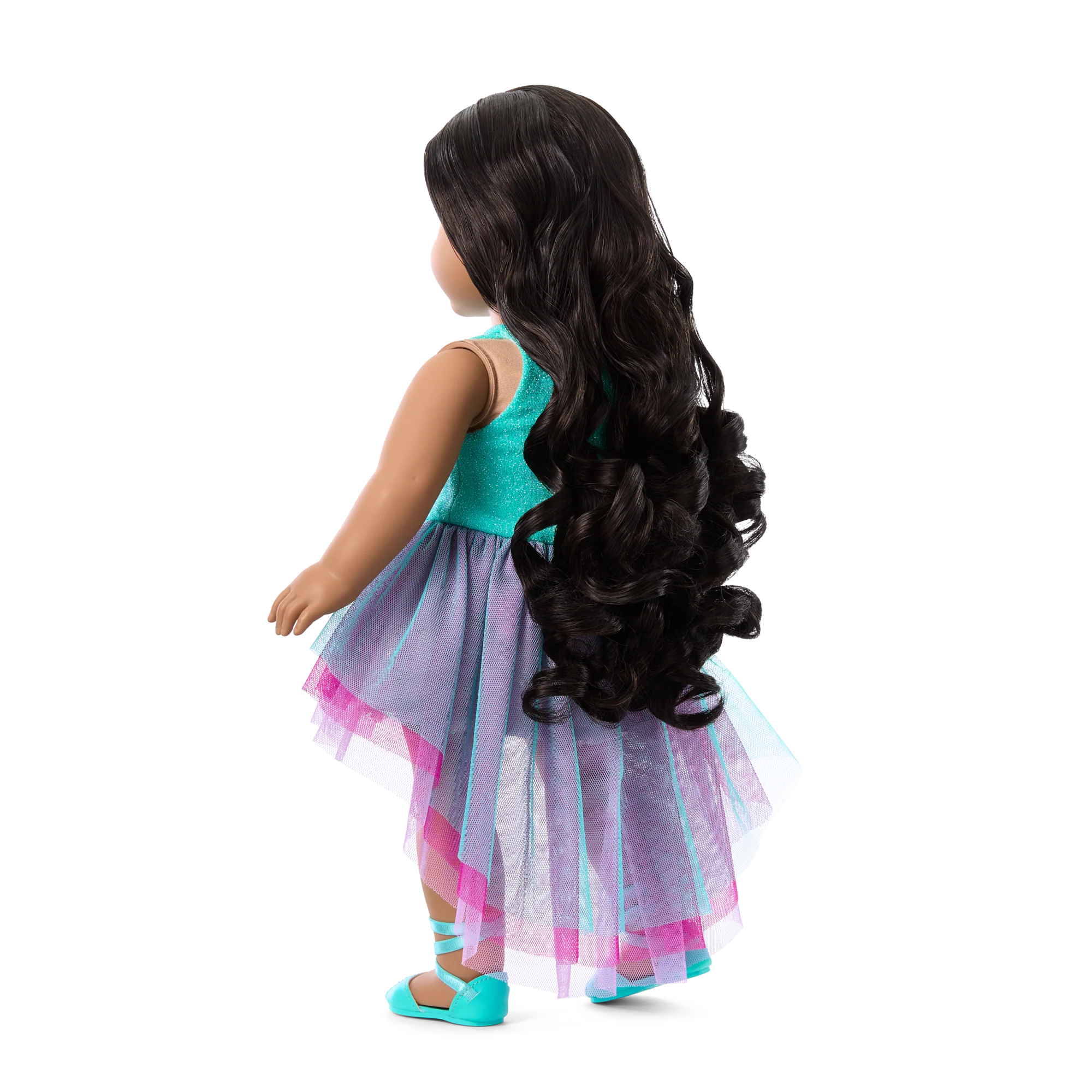 Glam Shimmering Ocean Outfit & Shimmering Sea Turtle Backpack & Accessory Set Bundle
