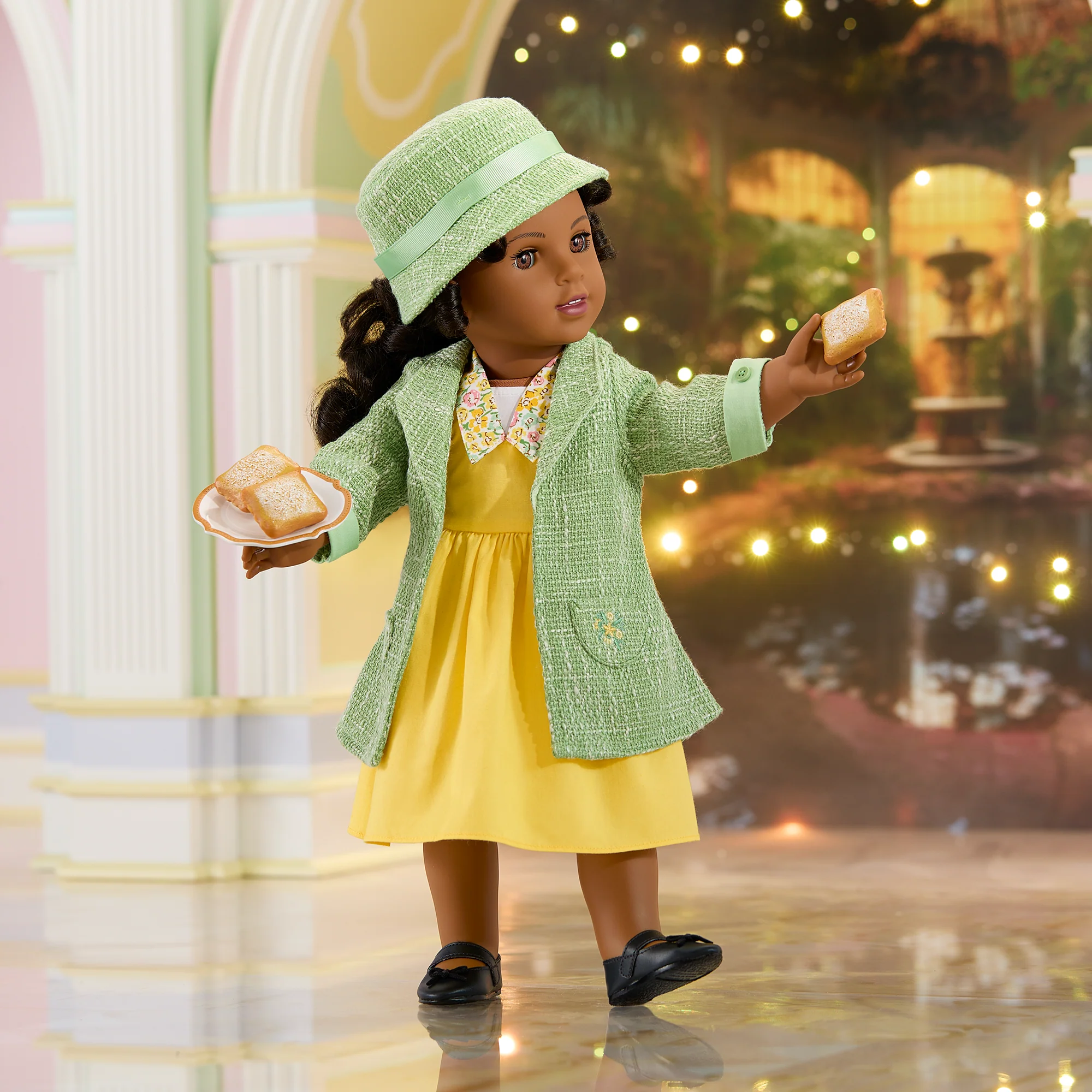 American Girl® Disney Princess Tiana Work Dress & Accessories for 18-inch Dolls