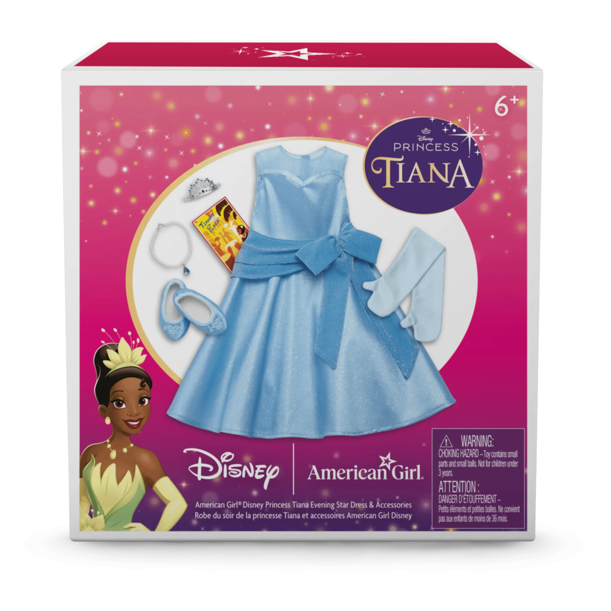 American Girl® Disney Princess Tiana Evening Star Dress & Accessories for 18-inch Dolls 9 American Girl® Disney Princess Tiana Evening Star Dress & Accessories for 18-inch Dolls