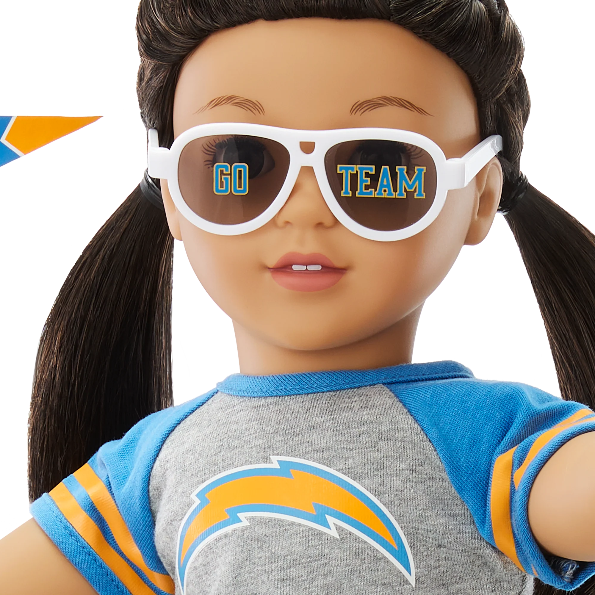 American Girl® x NFL Los Angeles Chargers Fan Outfit & Accessories for 18-inch Dolls