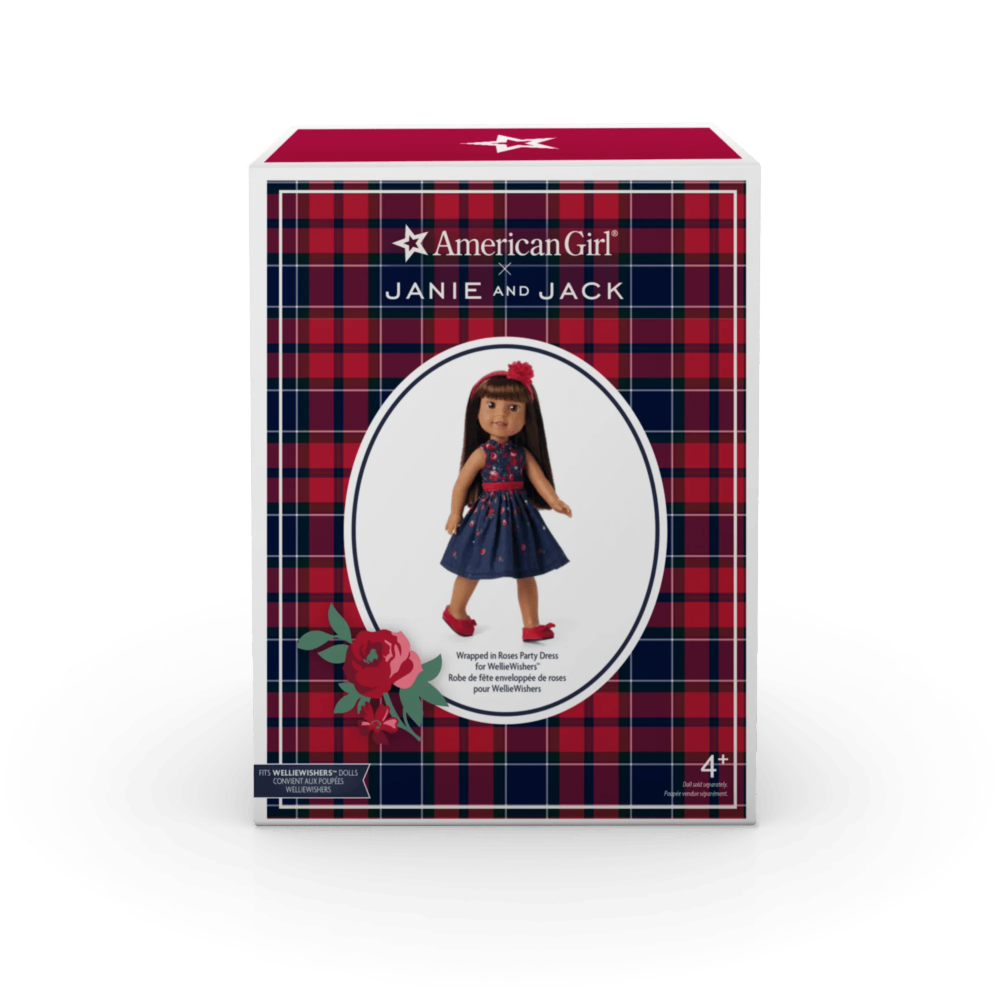 American Girl® x Janie and Jack Wrapped in Roses Party Dress for WellieWishers™ Dolls