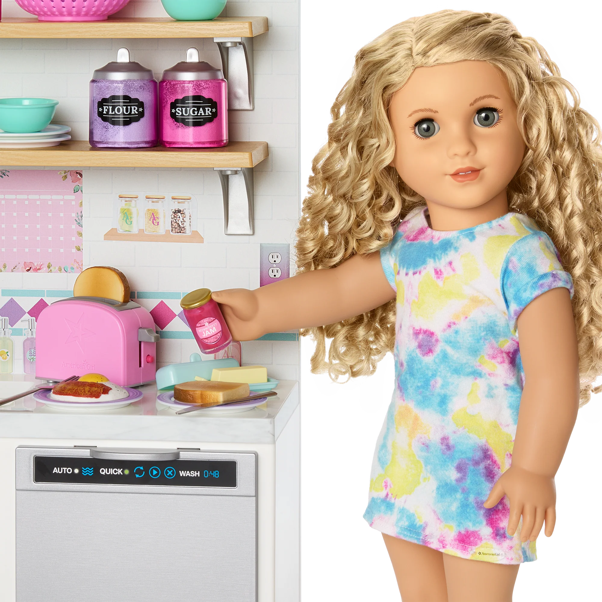 Breakfast for Two Set for 18-inch Dolls