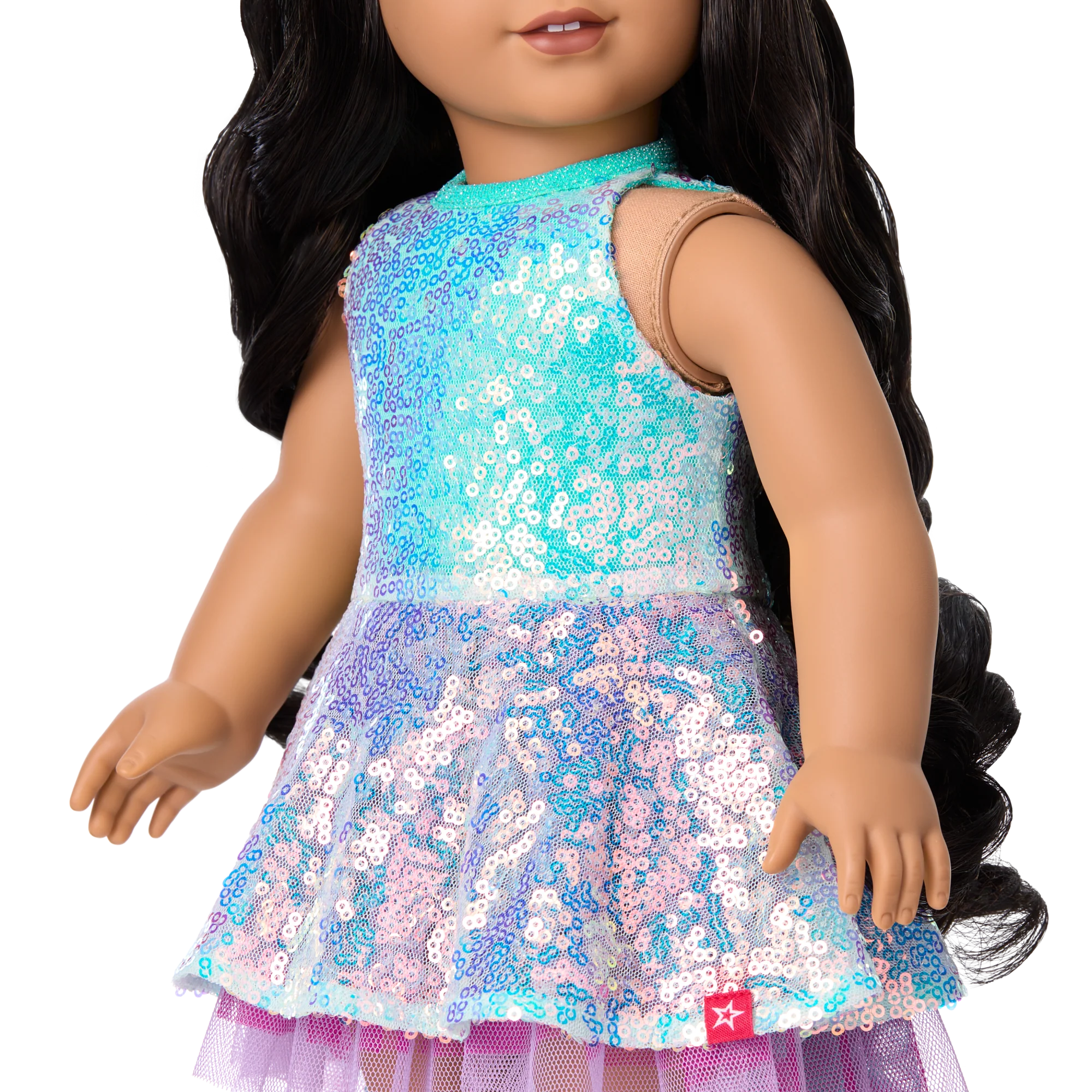 Glam Shimmering Ocean Outfit & Shimmering Sea Turtle Backpack & Accessory Set Bundle