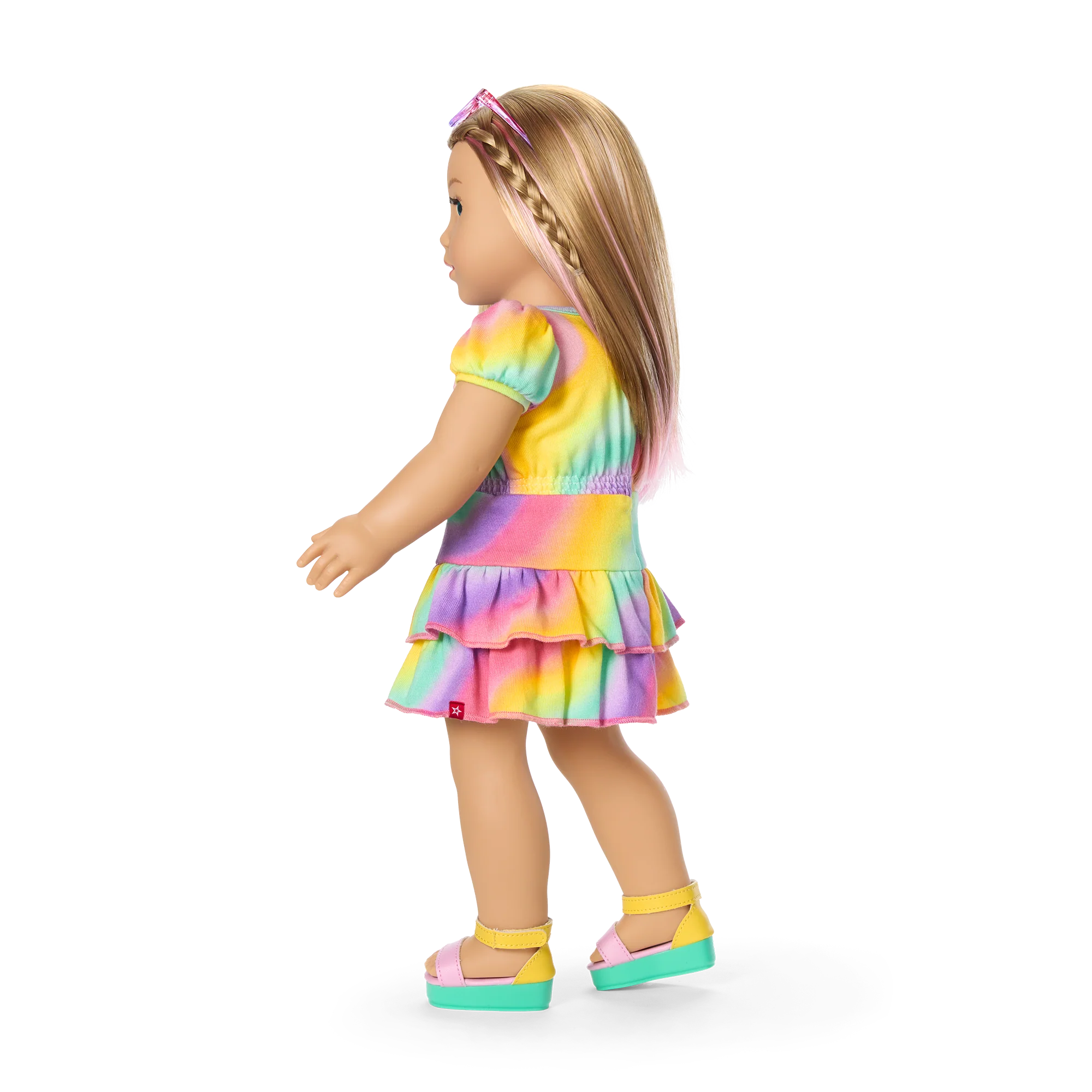 Summer's™ Rainbow Swirl Dress for Girls & 18-inch Dolls + Summer Doll (Girl of the Year™ 2025)