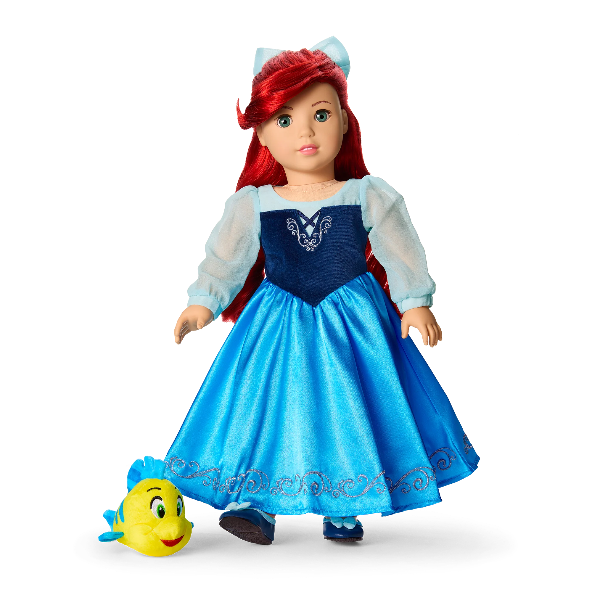 American Girl® Disney Princess Ariel Day Dress, Flounder & Accessories for 18-inch Dolls
