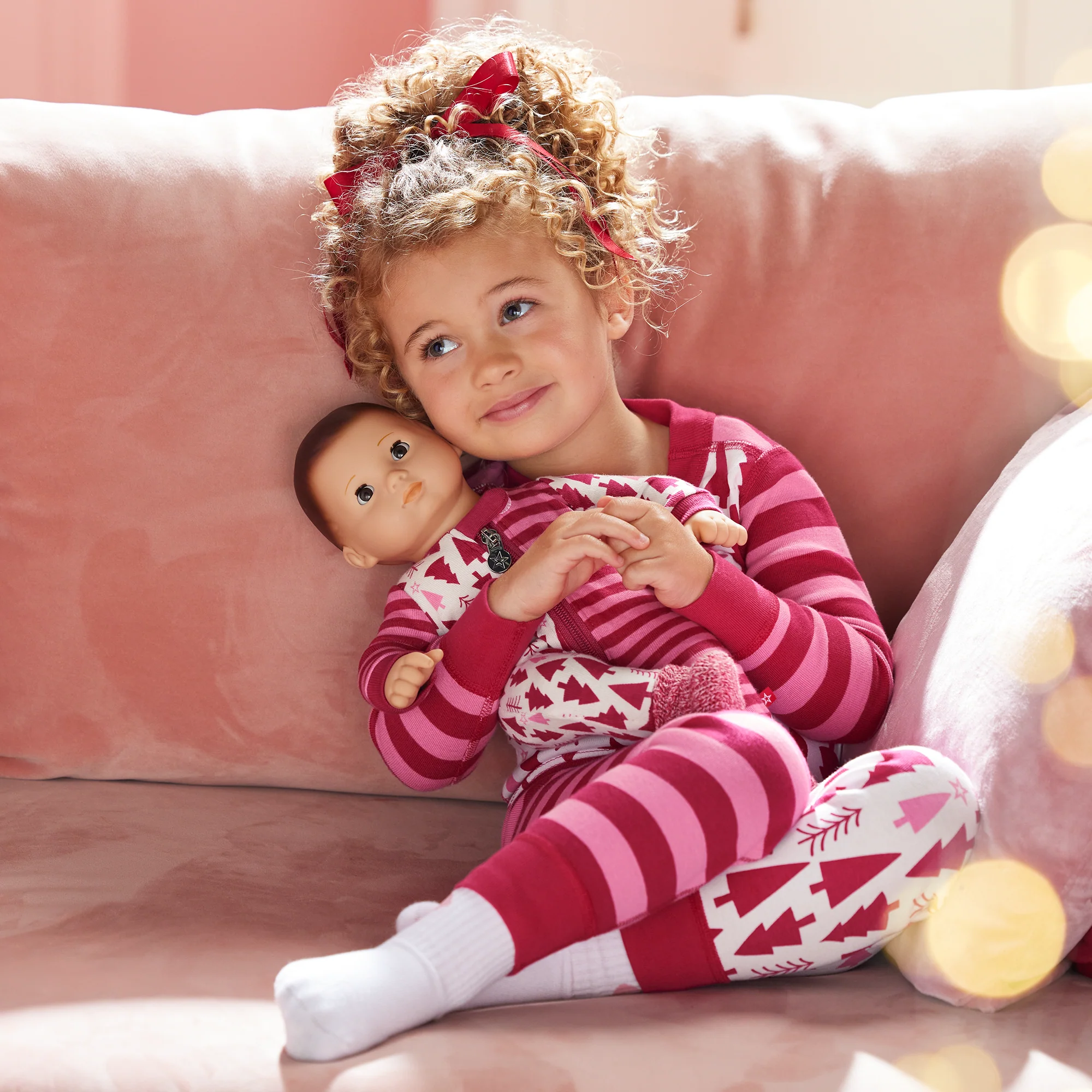 American Girl® x Hanna Andersson Holiday Treetops Pajamas for Little Girls & Bitty Baby® Dolls