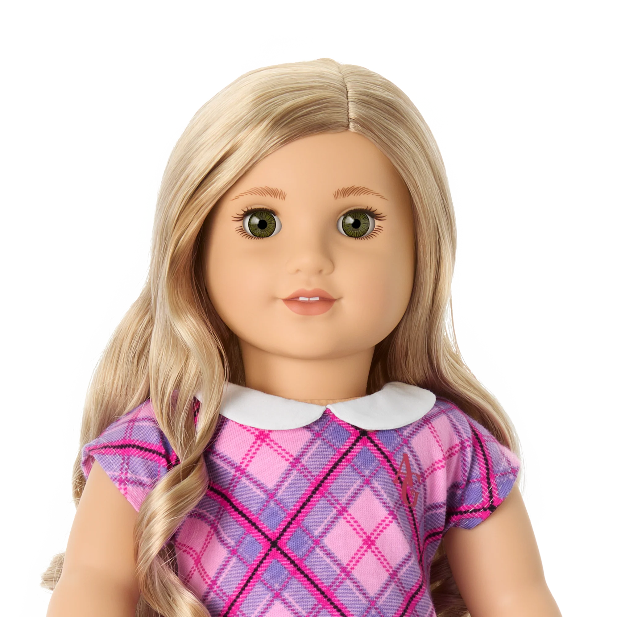 Truly Me™ 18-inch Doll #125 with long curly blonde hair