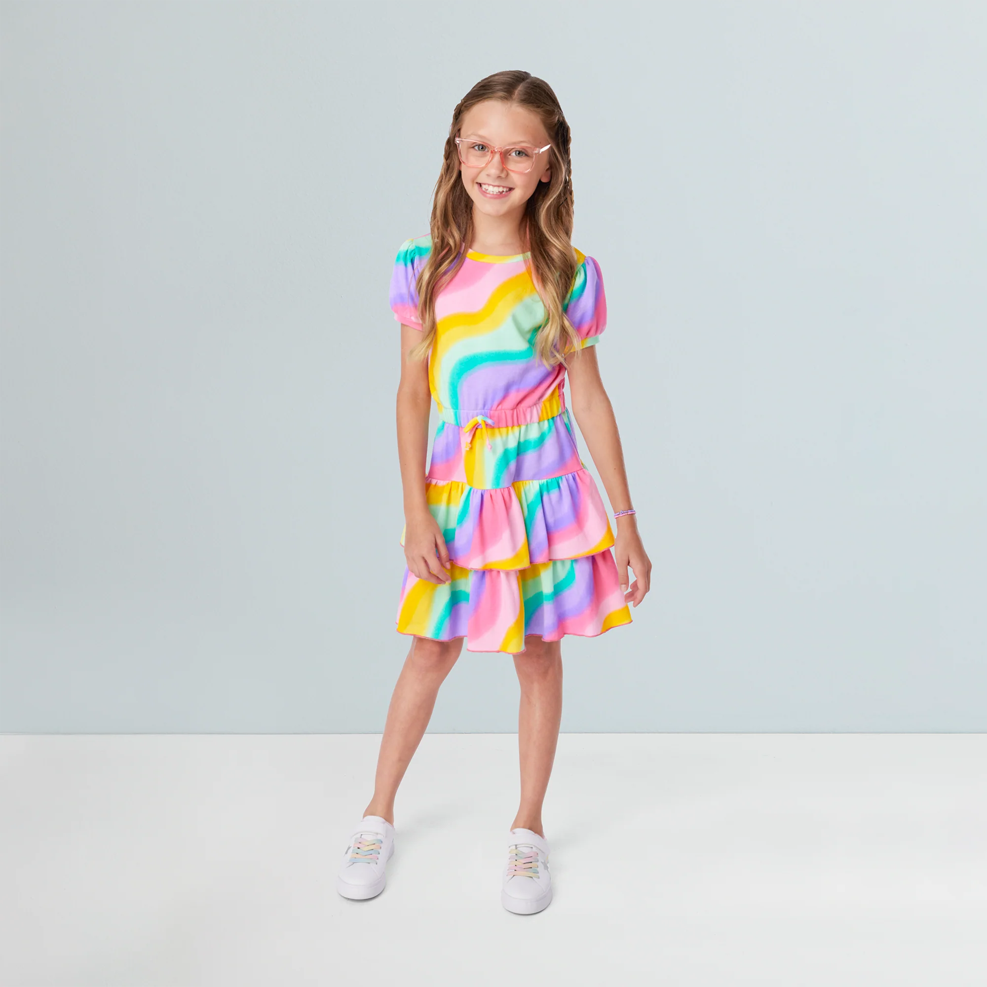 Summer's™ Rainbow Swirl Dress for Girls & 18-inch Dolls + Summer Doll (Girl of the Year™ 2025)