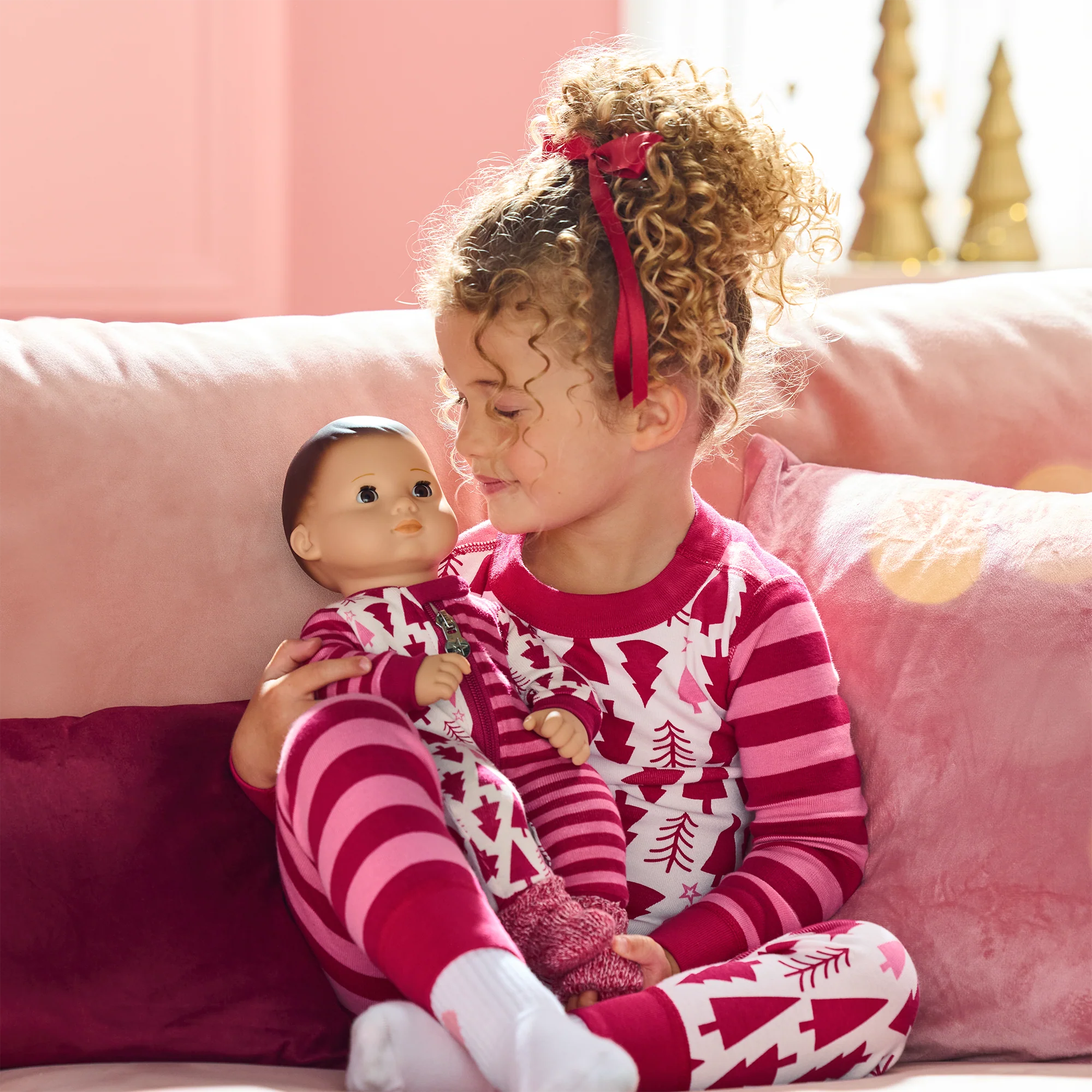 American Girl® x Hanna Andersson Holiday Treetops Pajamas for Little Girls & Bitty Baby® Dolls
