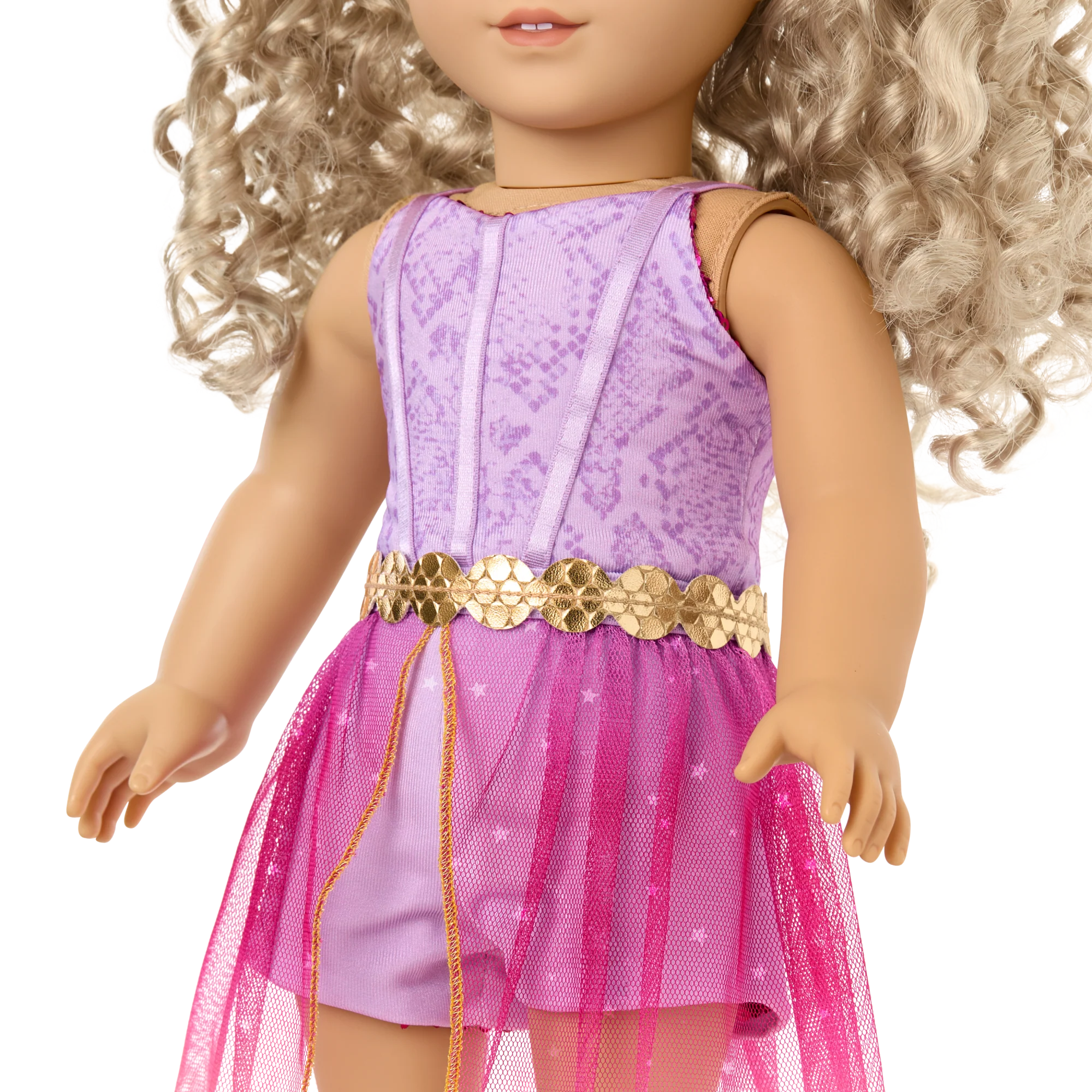 Glam Sparkly Concert Outfit & Colorful Teddy Bear Backpack & Accessory Set Bundle