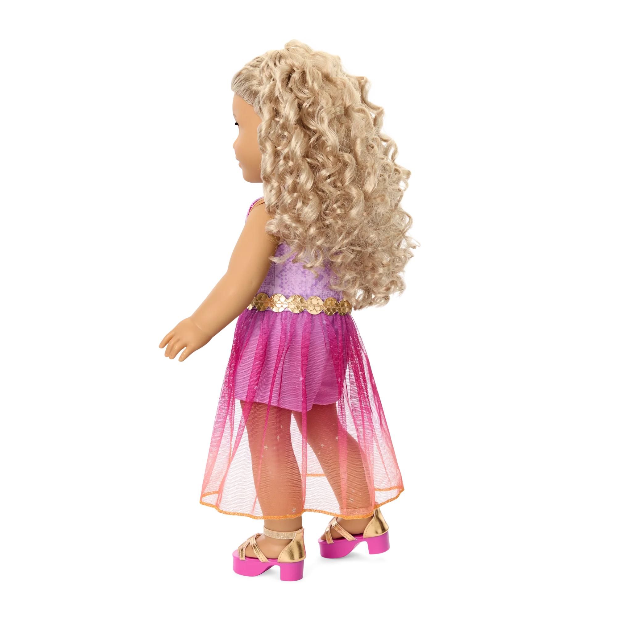 Glam Sparkly Concert Outfit & Colorful Teddy Bear Backpack & Accessory Set Bundle