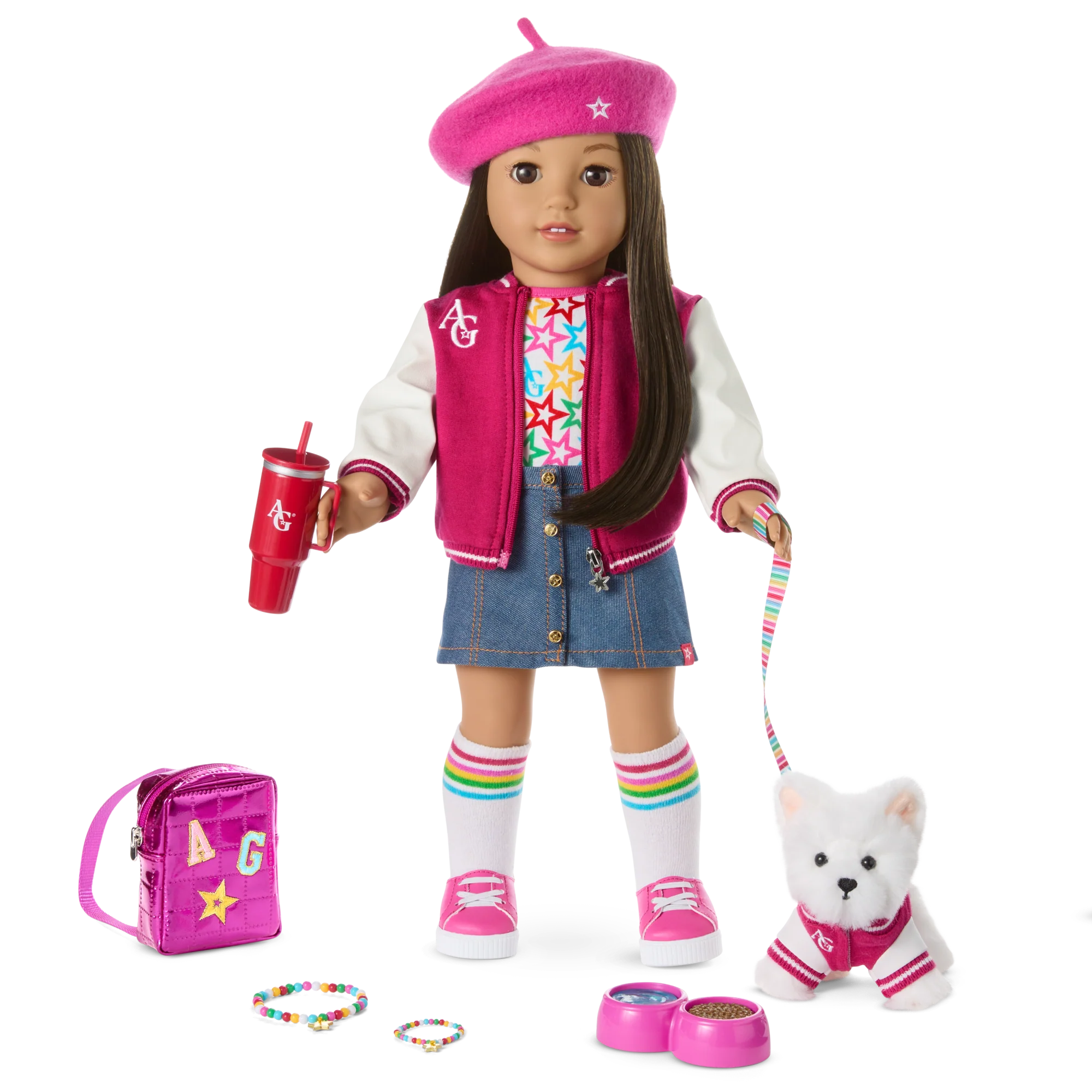 Truly Me™ 18-inch Doll #124, Puppy, Mini Backpack & Accessories AG™ Star Squad Bundle 1 Truly Me™ 18-inch Doll #124, Puppy, Mini Backpack & Accessories AG™ Star Squad Bundle