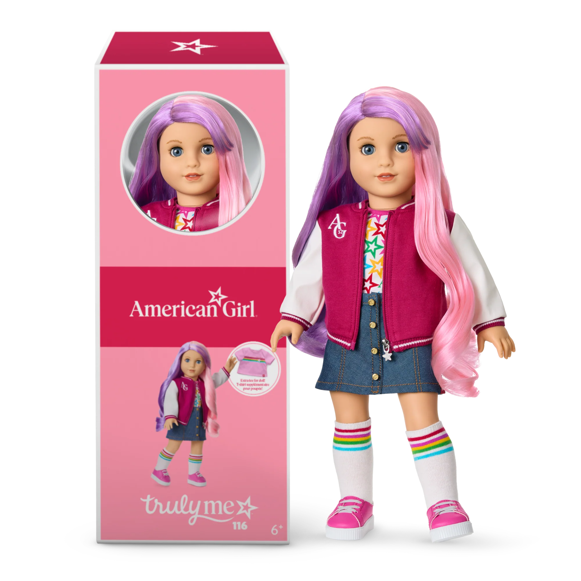 Truly Me™ 18-inch Doll #116, Puppy, Mini Backpack & Accessories AG™ Star Squad Bundle