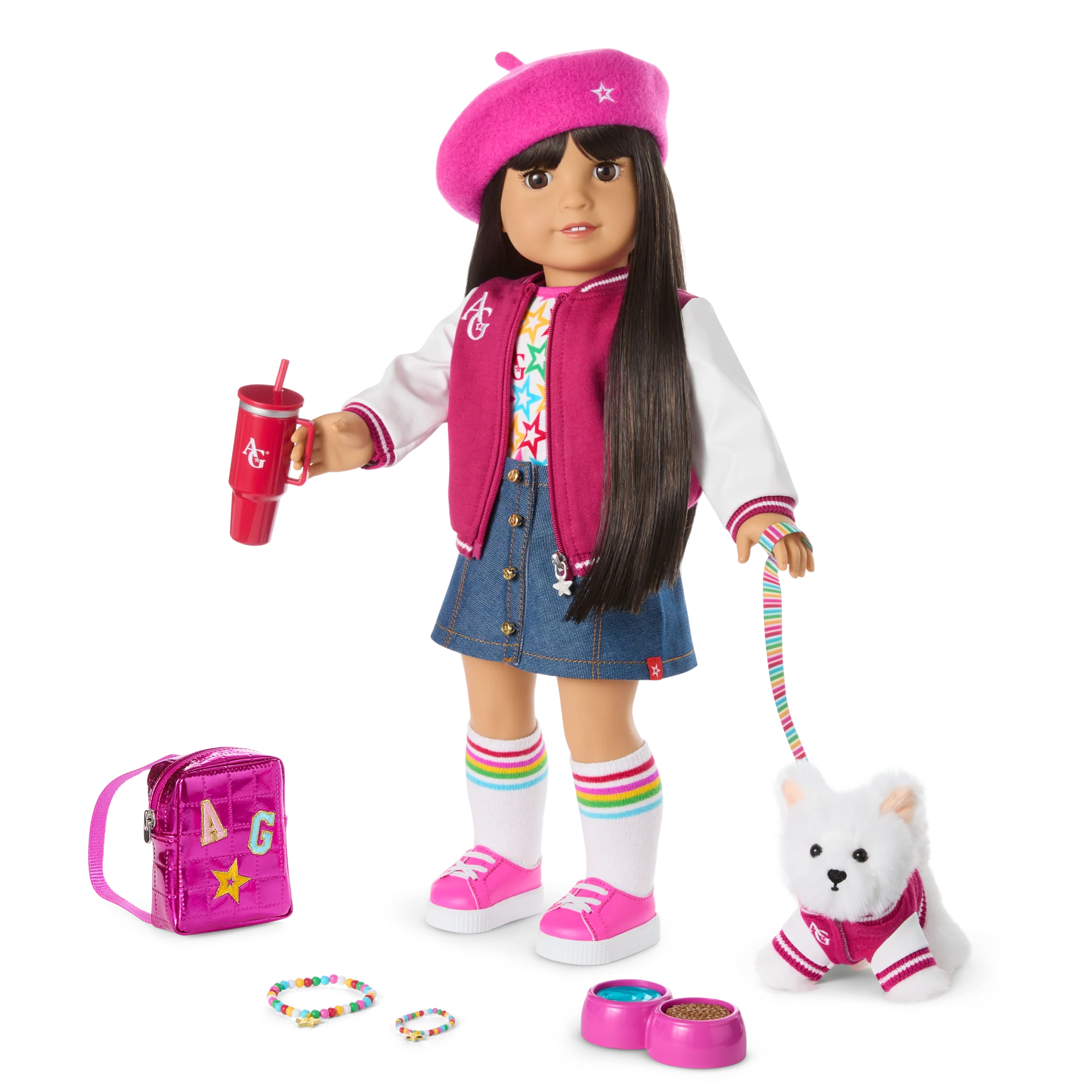 Truly Me™ 18-inch Doll #130, Puppy, Mini Backpack & Accessories AG™ Star Squad Bundle 1 Truly Me™ 18-inch Doll #130, Puppy, Mini Backpack & Accessories AG™ Star Squad Bundle