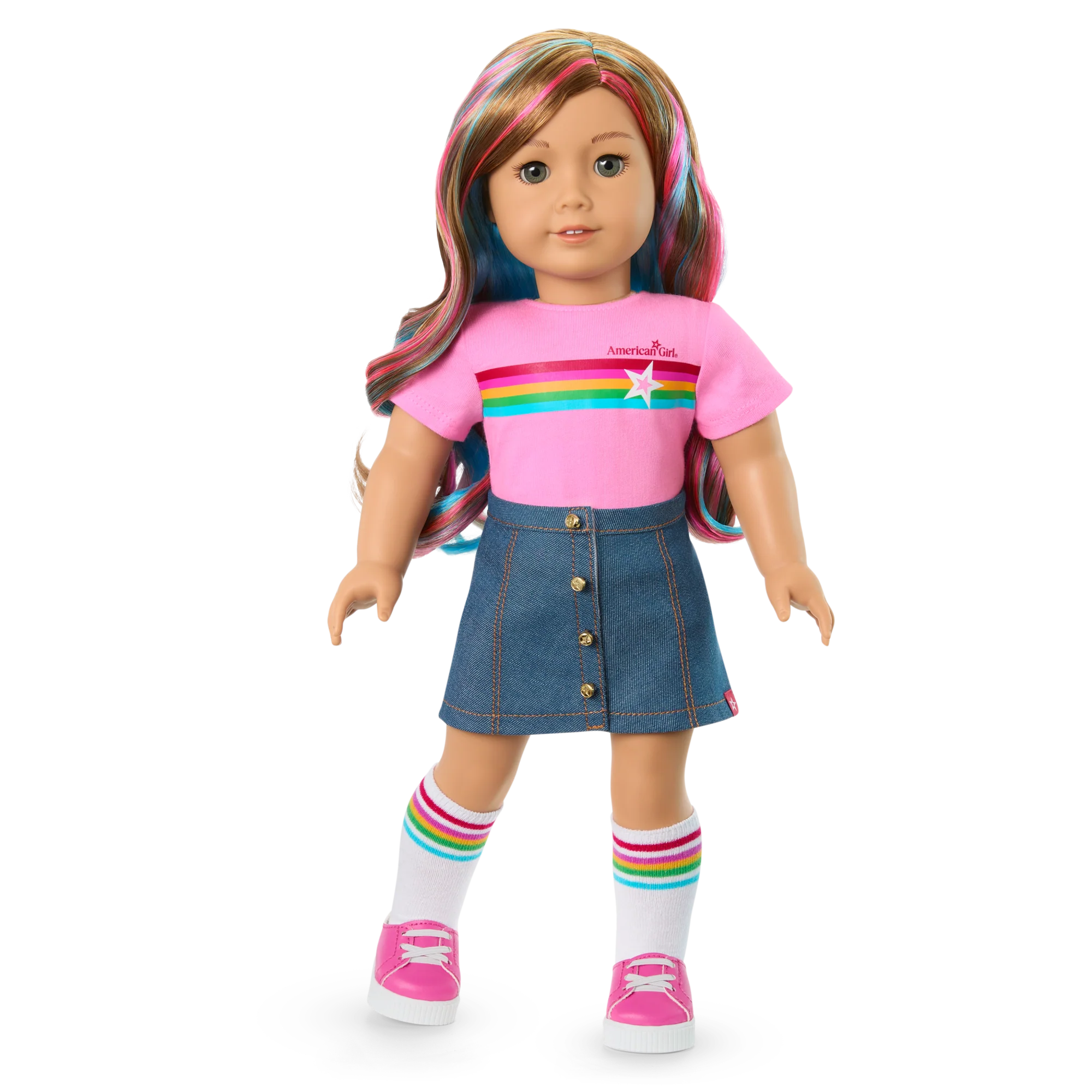 Truly Me™ 18-inch Doll #101, Puppy, Mini Backpack & Accessories AG™ Star Squad Bundle