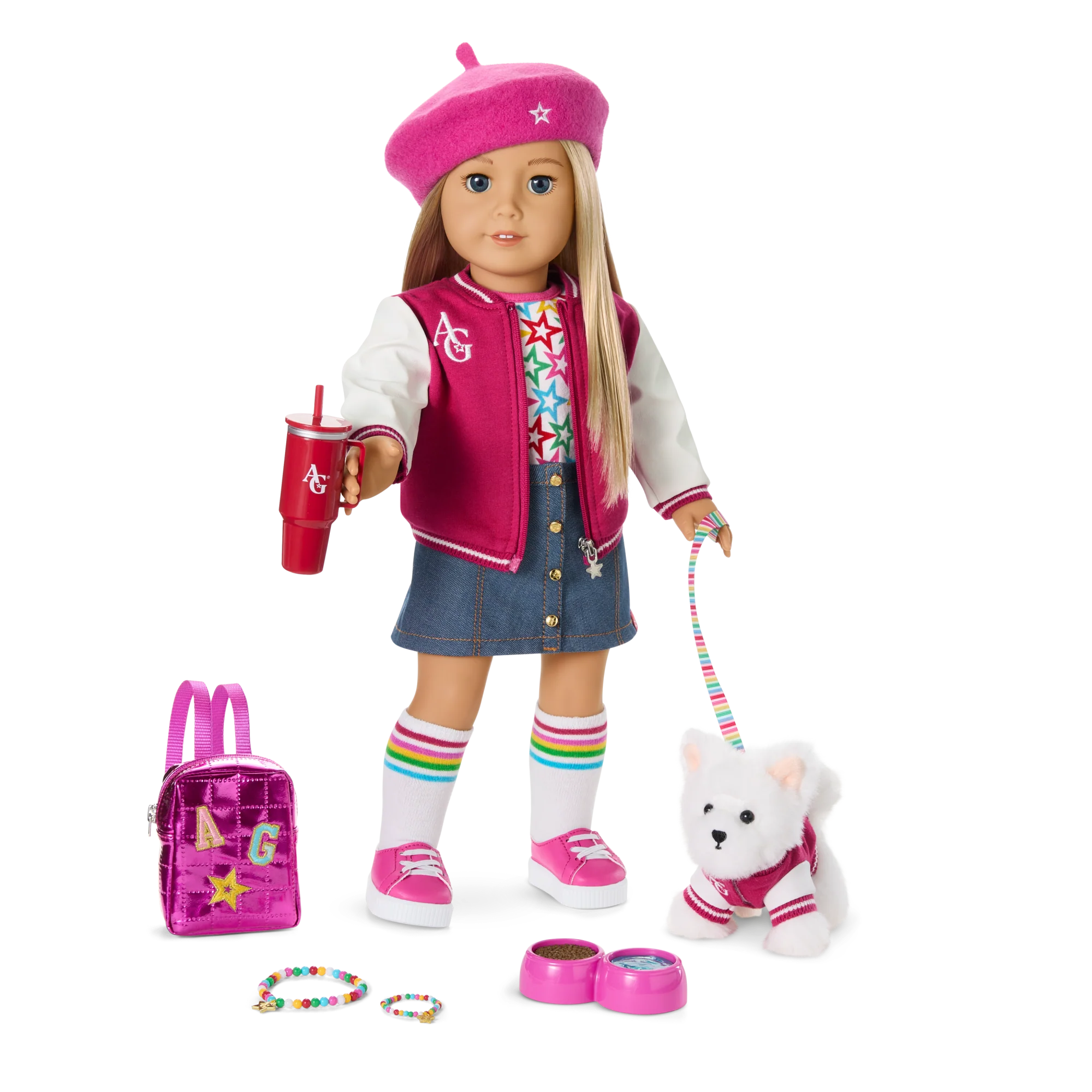 Truly Me™ 18-inch Doll #100, Puppy, Mini Backpack & Accessories AG™ Star Squad Bundle 1 Truly Me™ 18-inch Doll #100, Puppy, Mini Backpack & Accessories AG™ Star Squad Bundle