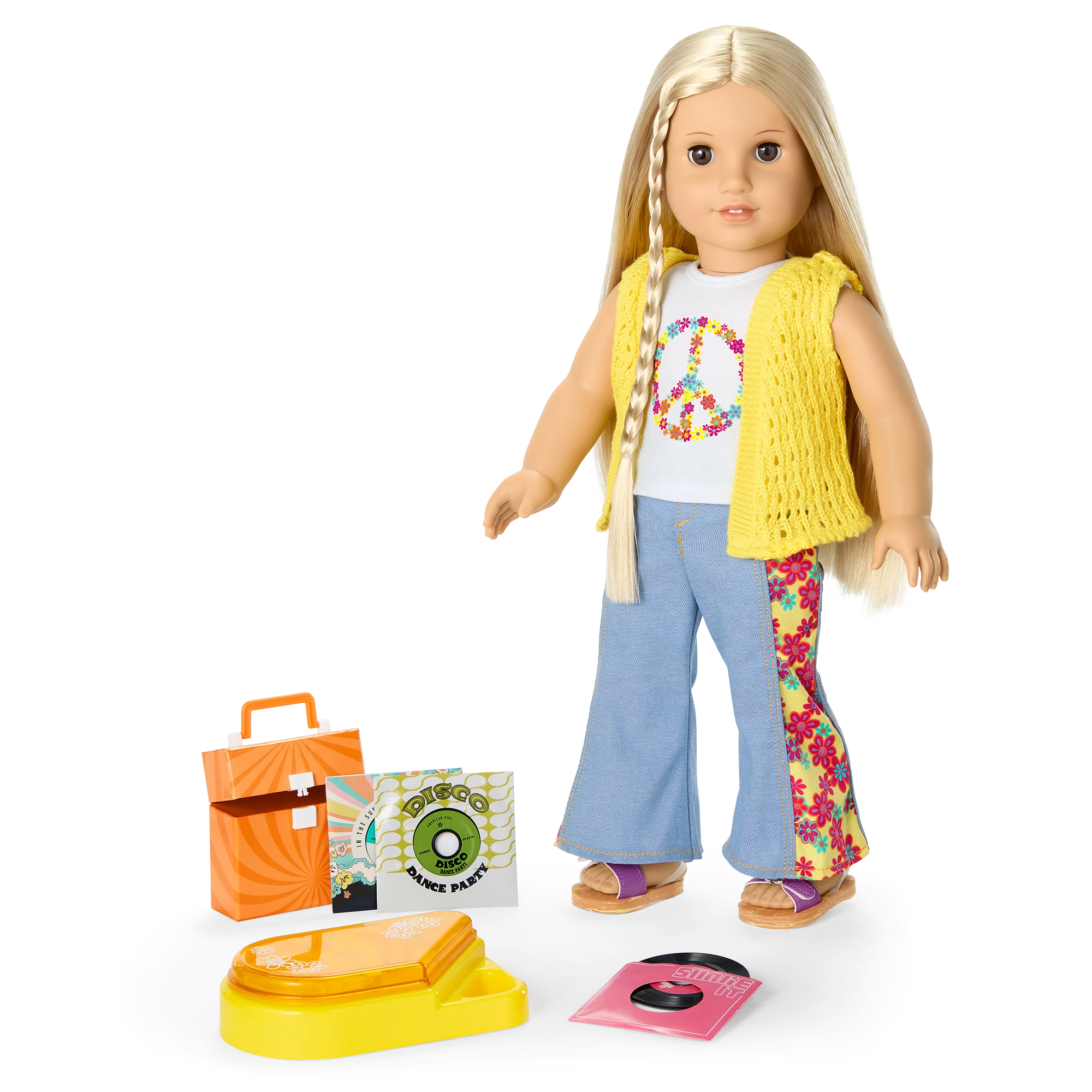 Julie’s™ Record Player & Accessories for 18-inch Dolls (Historical Characters)