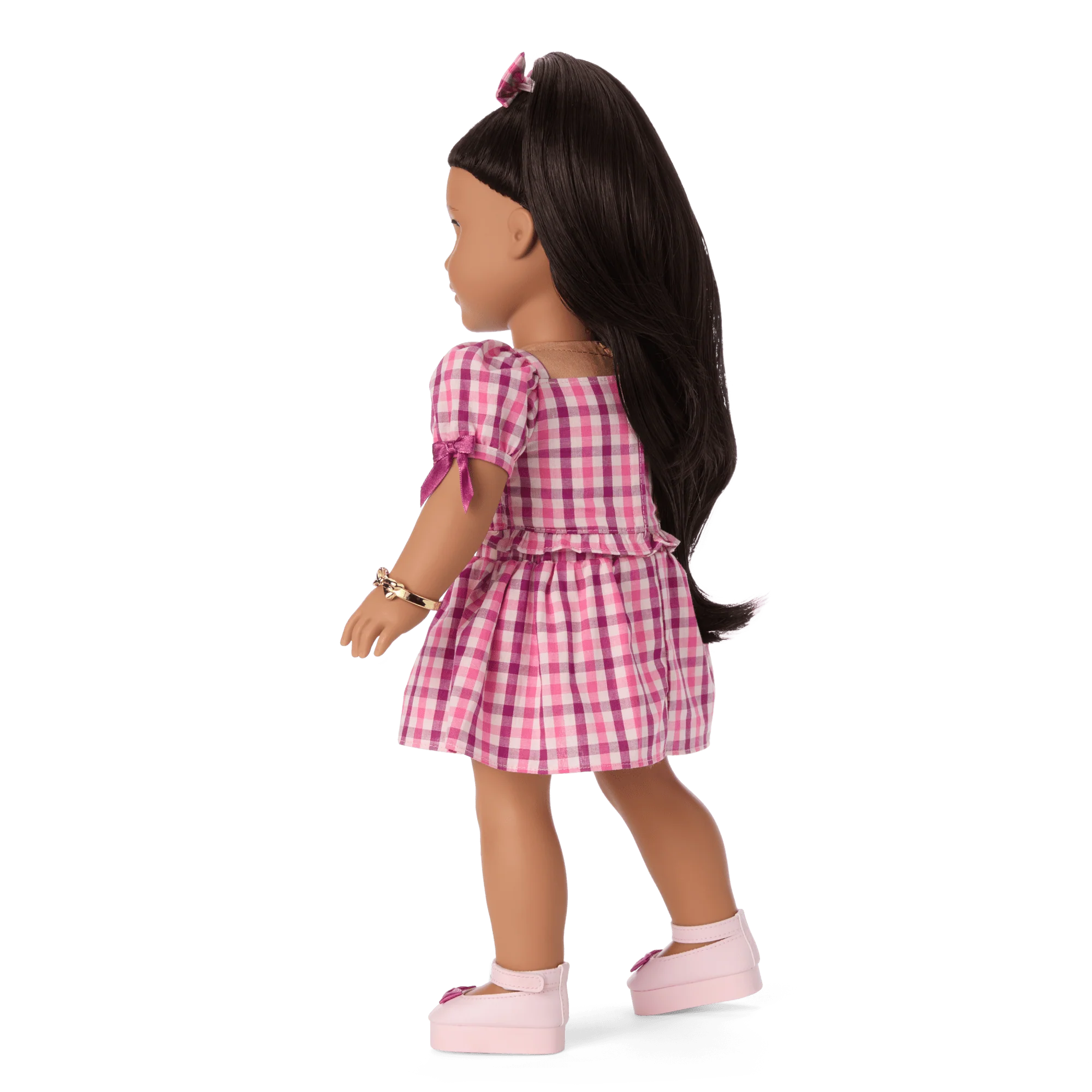Raquel’s™ Gingham Ruffle Outfit for Girls & 18-inch Dolls + Raquel Doll (Girl of the Year™ 2026)