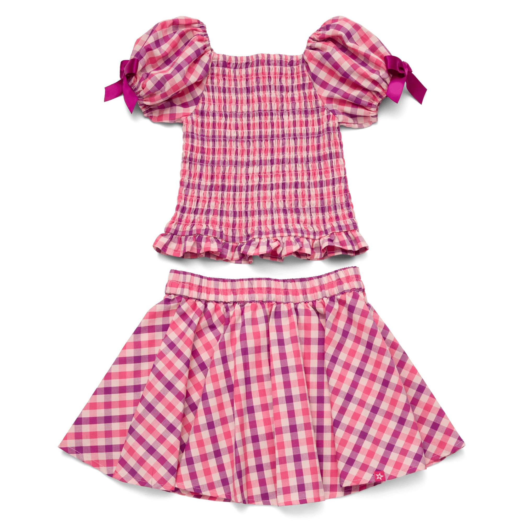 Raquel’s™ Gingham Ruffle Outfit for Girls & 18-inch Dolls + Raquel Doll (Girl of the Year™ 2026)
