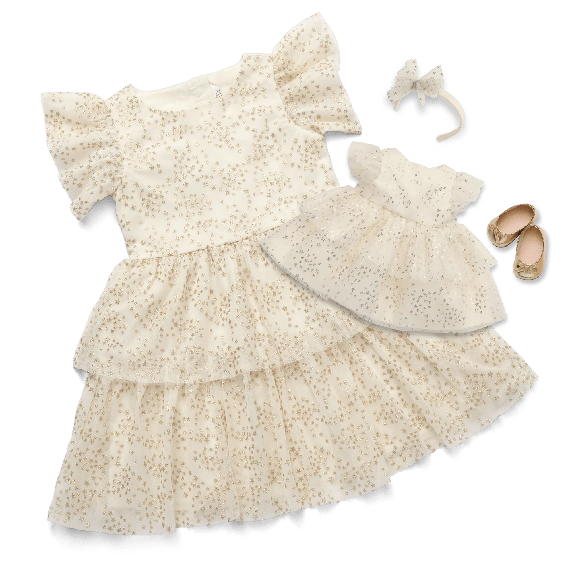 American Girl® x Janie and Jack Sparkly Cream Celebration Dress for Little Girls & Bitty Baby® Dolls 2 American Girl® x Janie and Jack Sparkly Cream Celebration Dress for Little Girls & Bitty Baby® Dolls