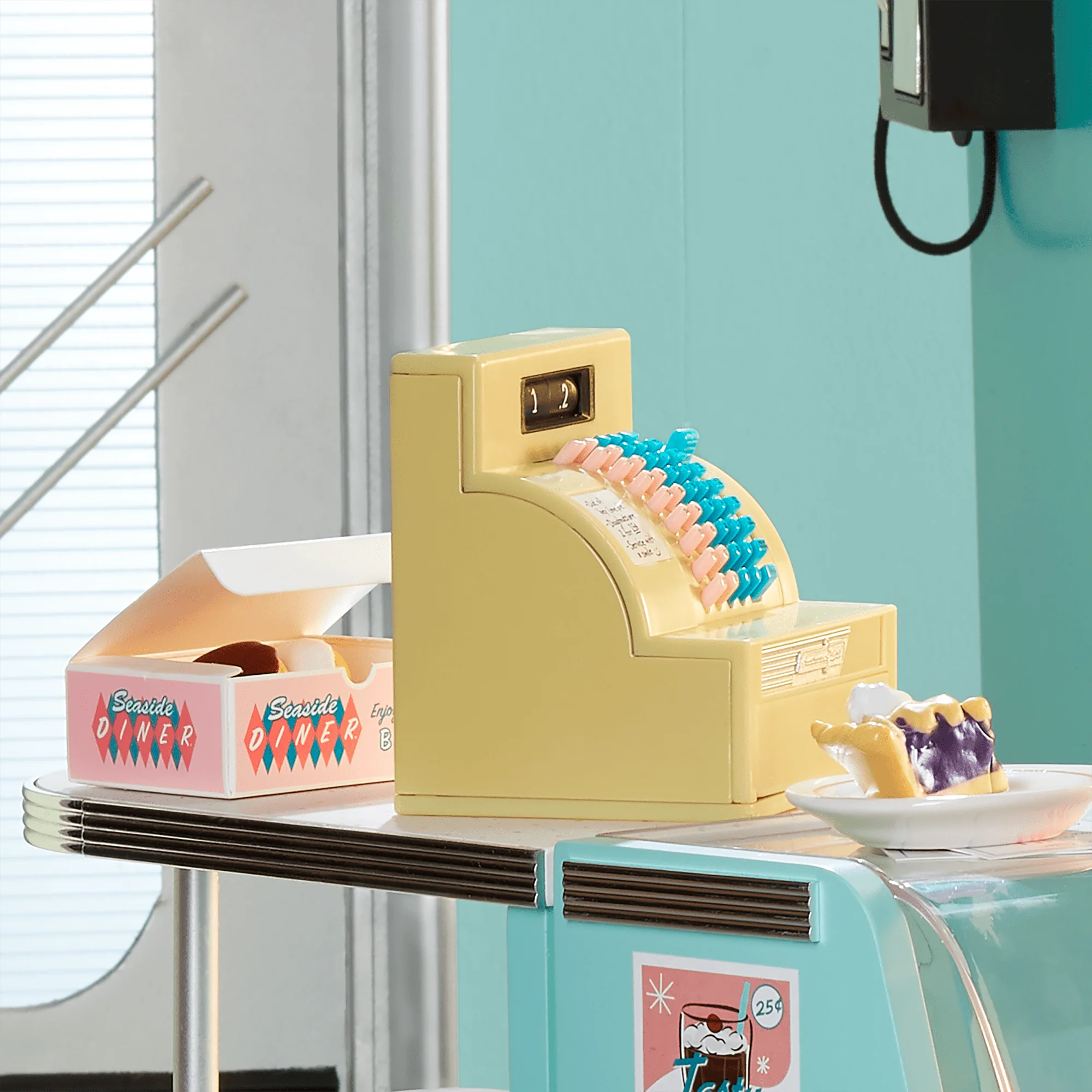 Maryellen’s™ Seaside Diner Bakery Case for 18-inch Dolls (Historical Characters) 4 Maryellen’s™ Seaside Diner Bakery Case for 18-inch Dolls (Historical Characters)