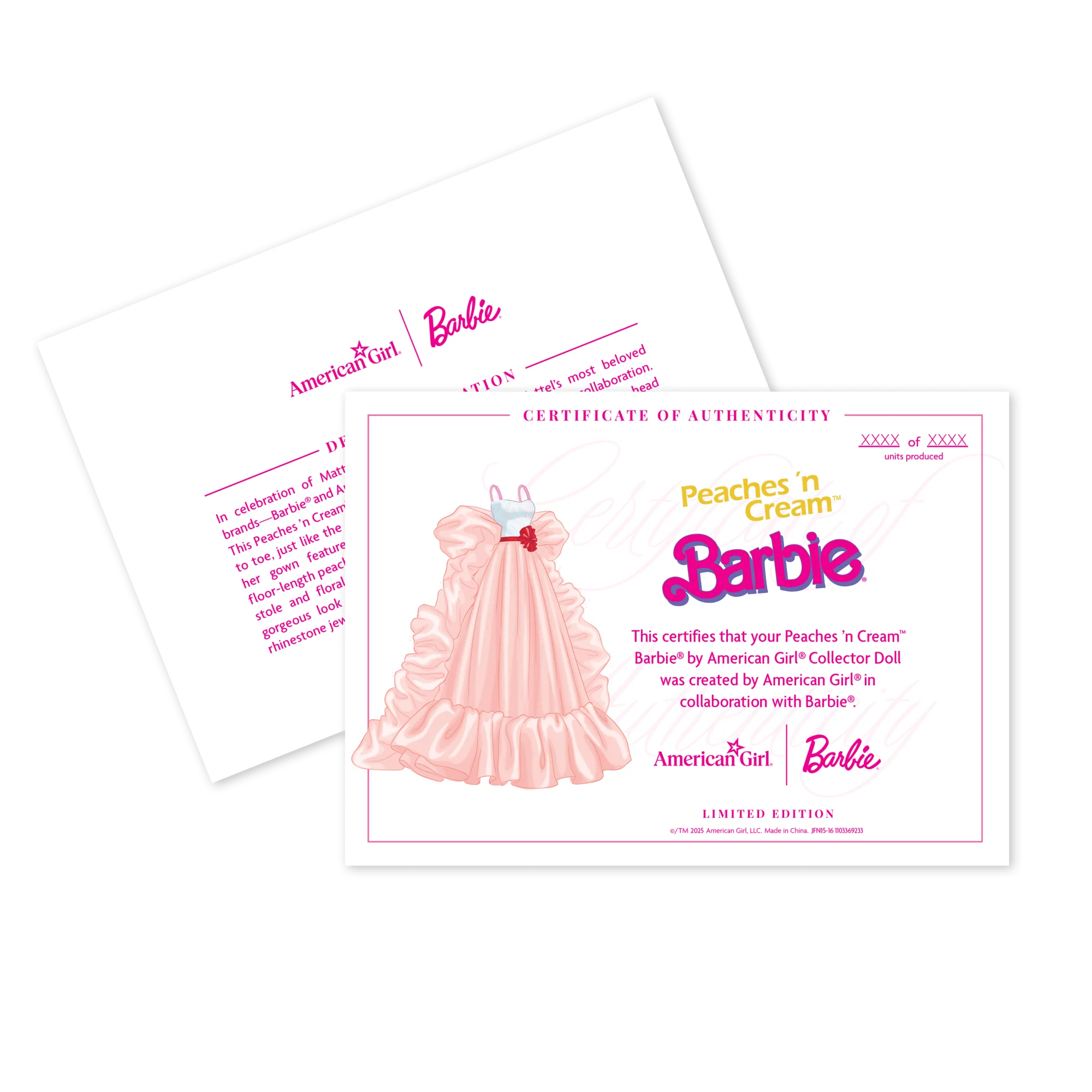 Peaches ’n Cream™ Barbie® by American Girl® Collector Doll